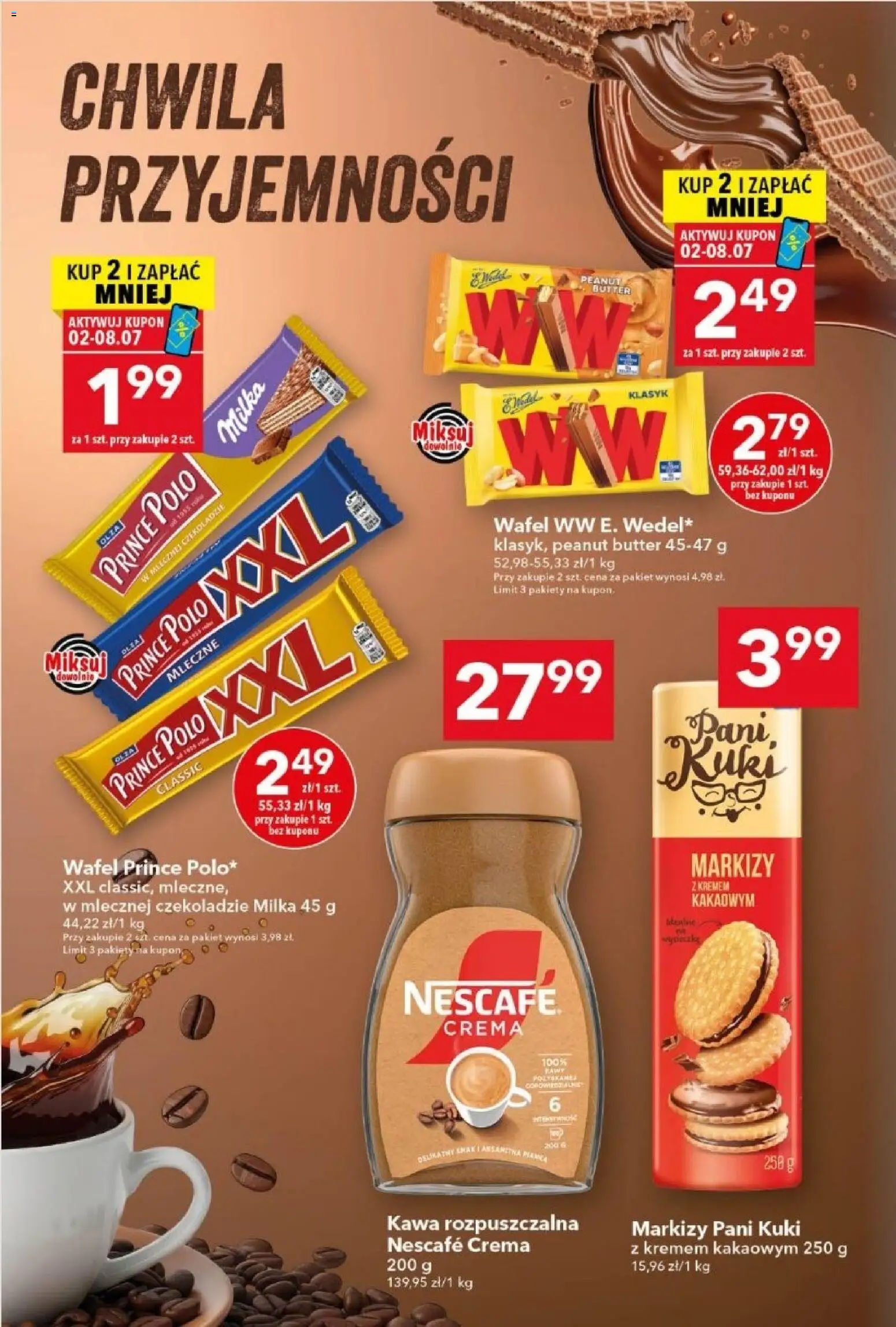 Lewiatan gazetka od 02.07.2026 | Strona: 8 | Produkty: Nescafe, Kawa rozpuszczalna, Milka, Kawa