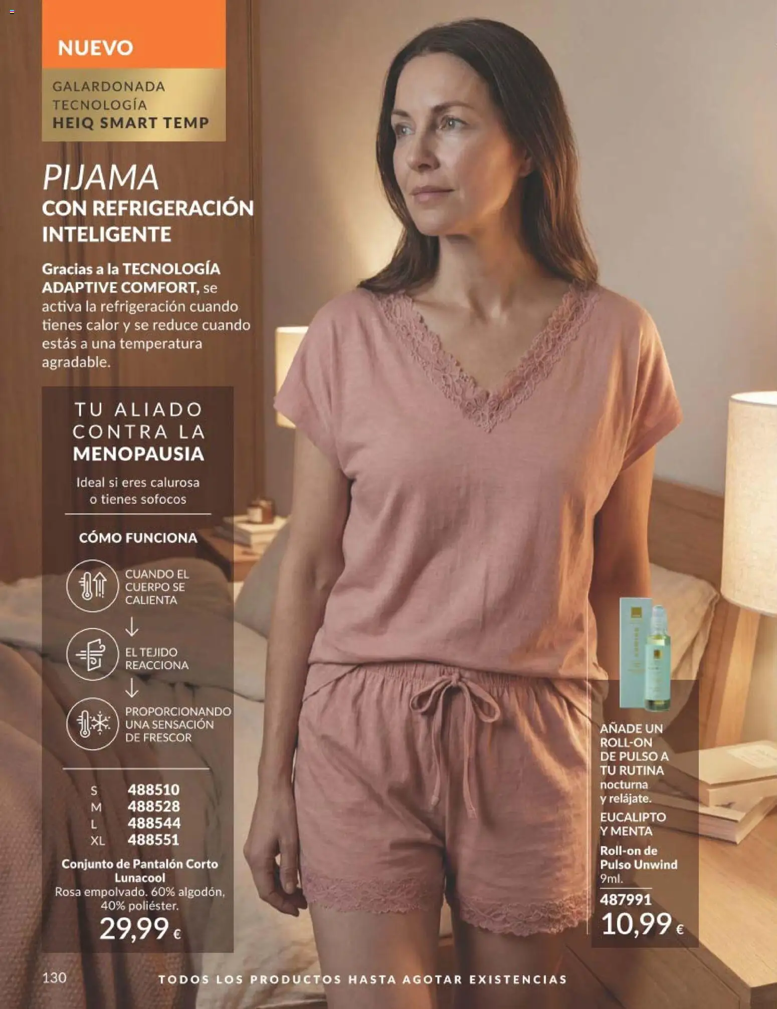 Catálogo AVON campaña 8 │ válido desde el 01/08/2026 | Página: 130 | Productos: Pijama, Pantalón corto