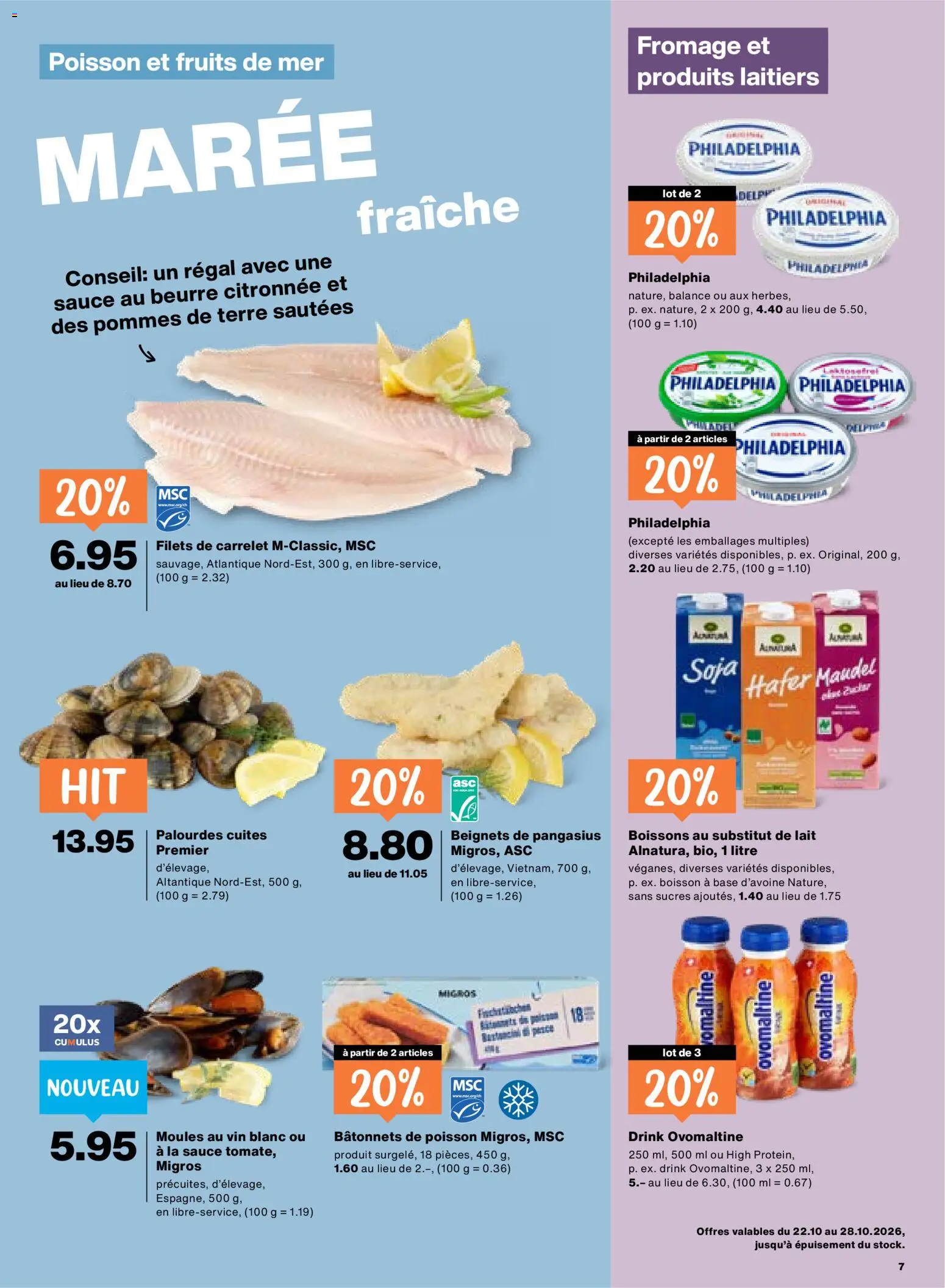 Migros aktionen FR – gültig ab 22.10.2026 | Seite: 7 | Produkte: Regal