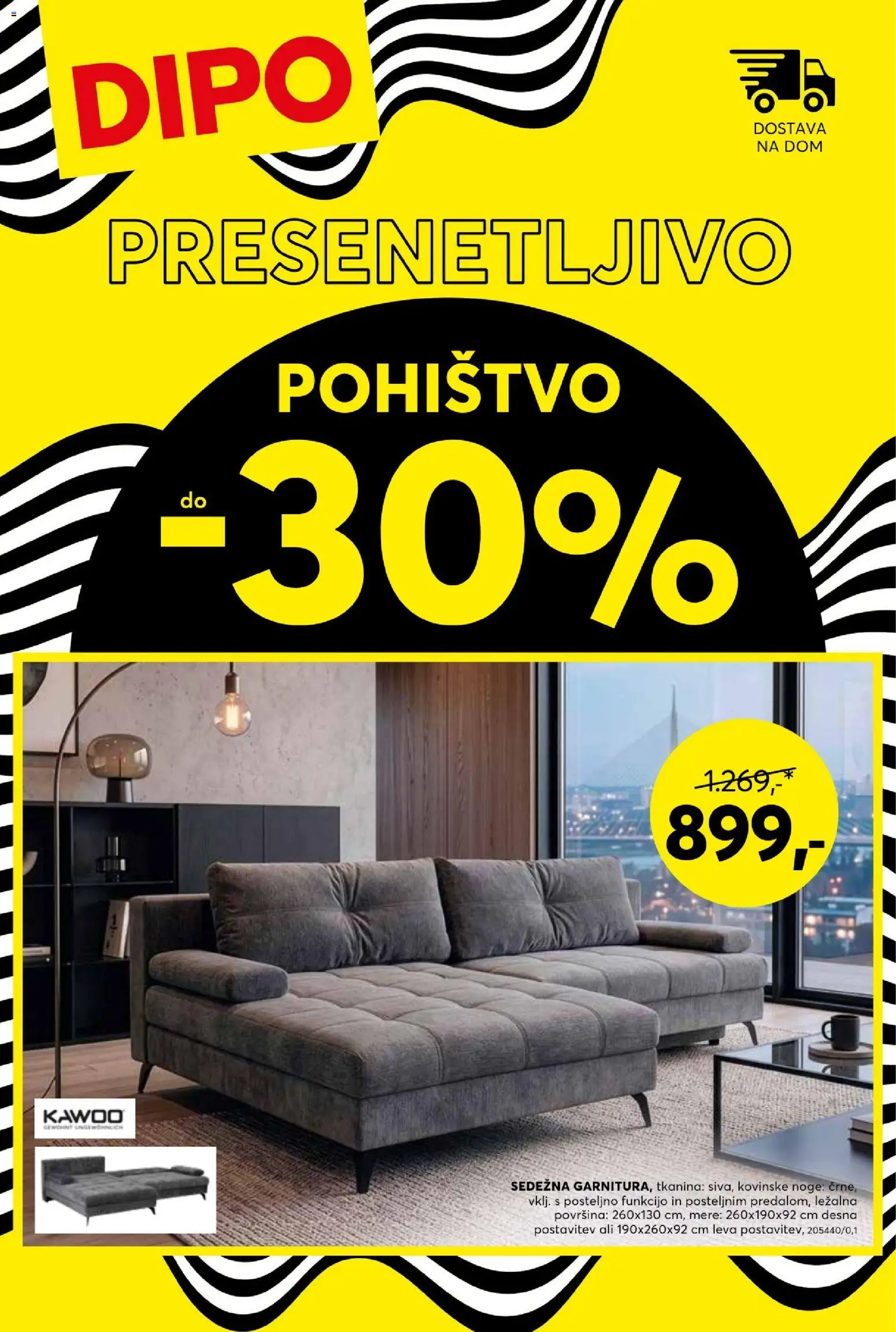 Novi Dipo katalog ponudbe – veljaven od 02.09.2026 | Stran: 1 | Izdelki: Pohištvo
