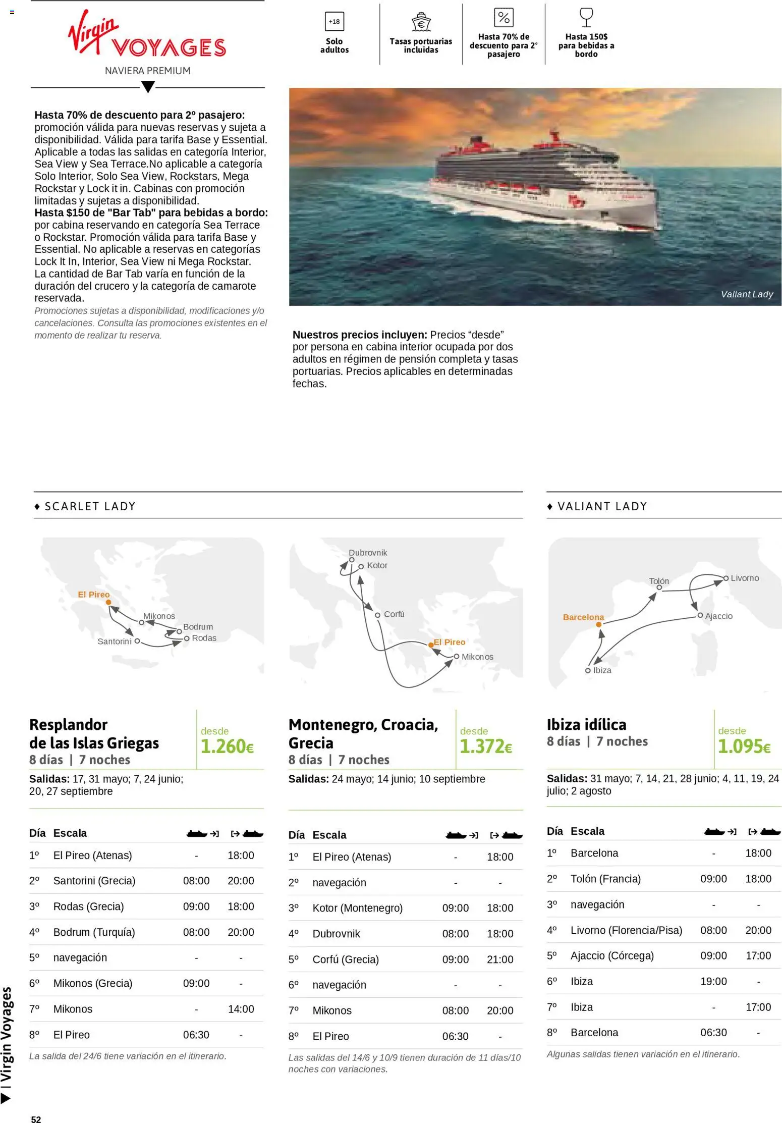Viajes El Corte Inglés Cruceros marítimos │ válido desde el 01/01/2026 | Página: 53 | Productos: Bebidas, Navegación