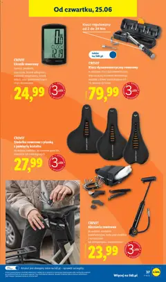 Pogląd oferty "Lidl Katalog" - ważna od 22.06.2026 | Strona: 43 | Produkty: Torba, Licznik rowerowy