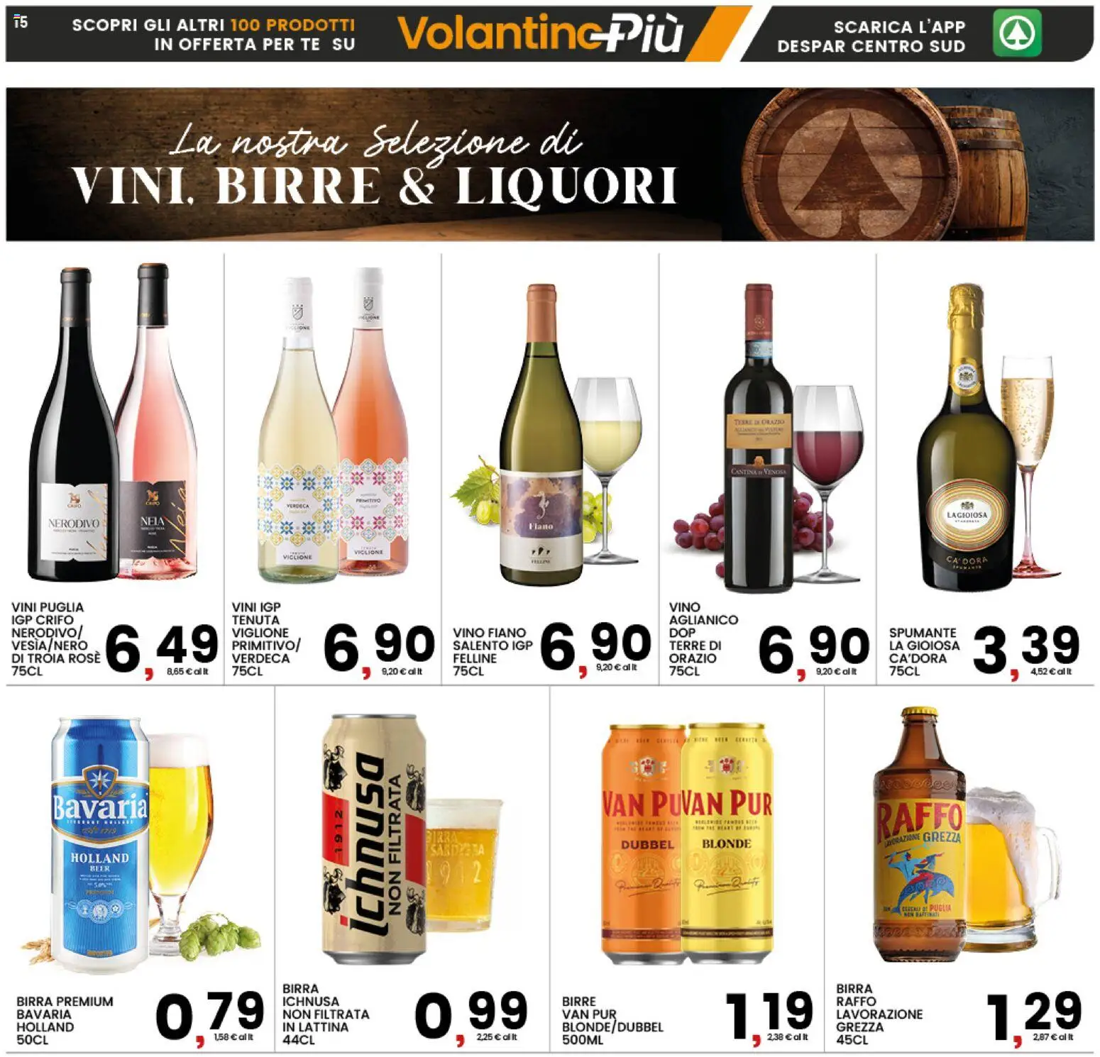Volantino Interspar del 18.05.2026 | Pagina: 15 | Prodotti: Birra, Tè, Vino, Spumante