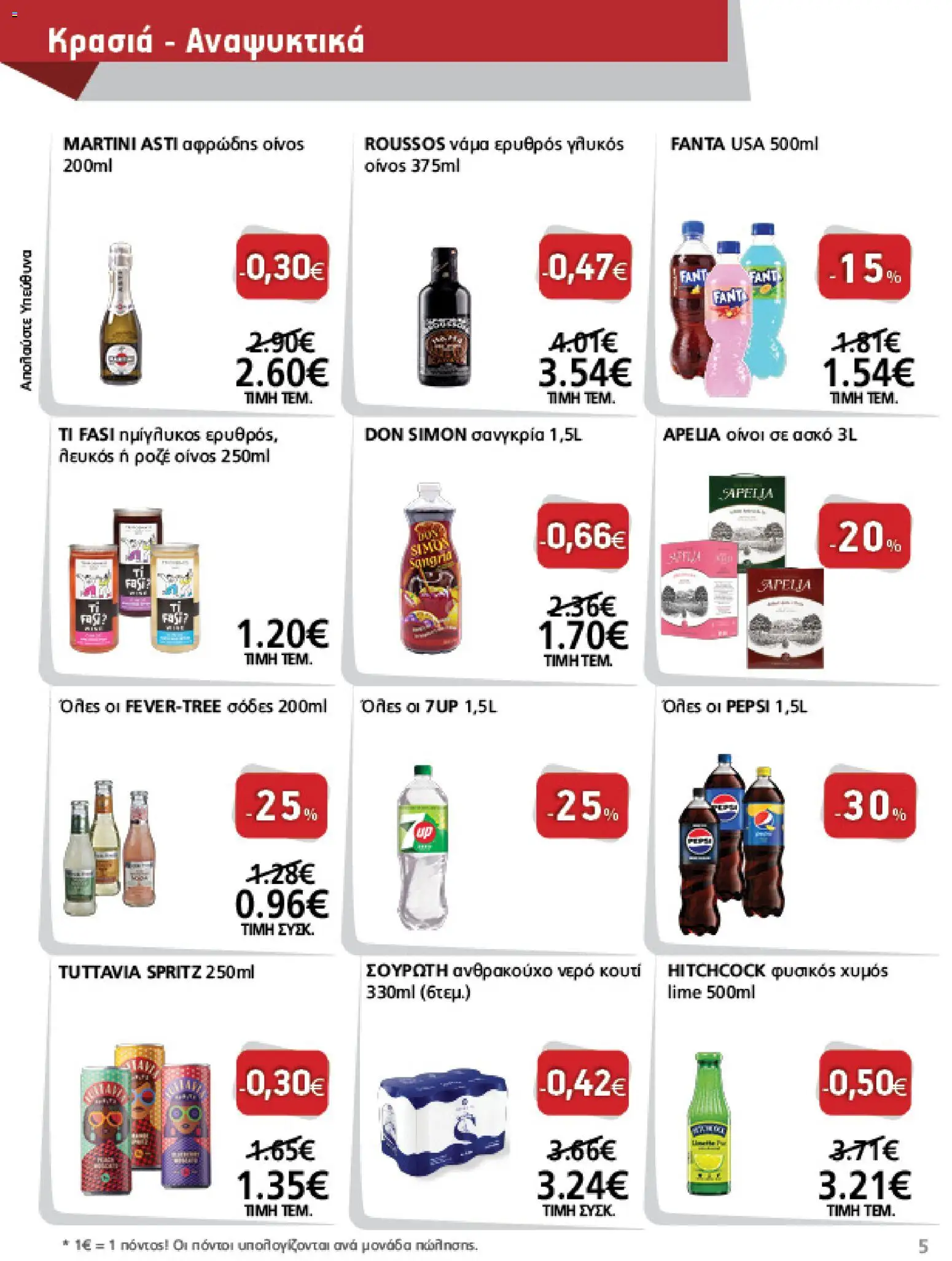 METRO Cash & Carry Φυλλάδιο - σε ισχύ από 12/08/2026 | Σελίδα: 5 | Προϊόντα: Pepsi, Fanta, Martini