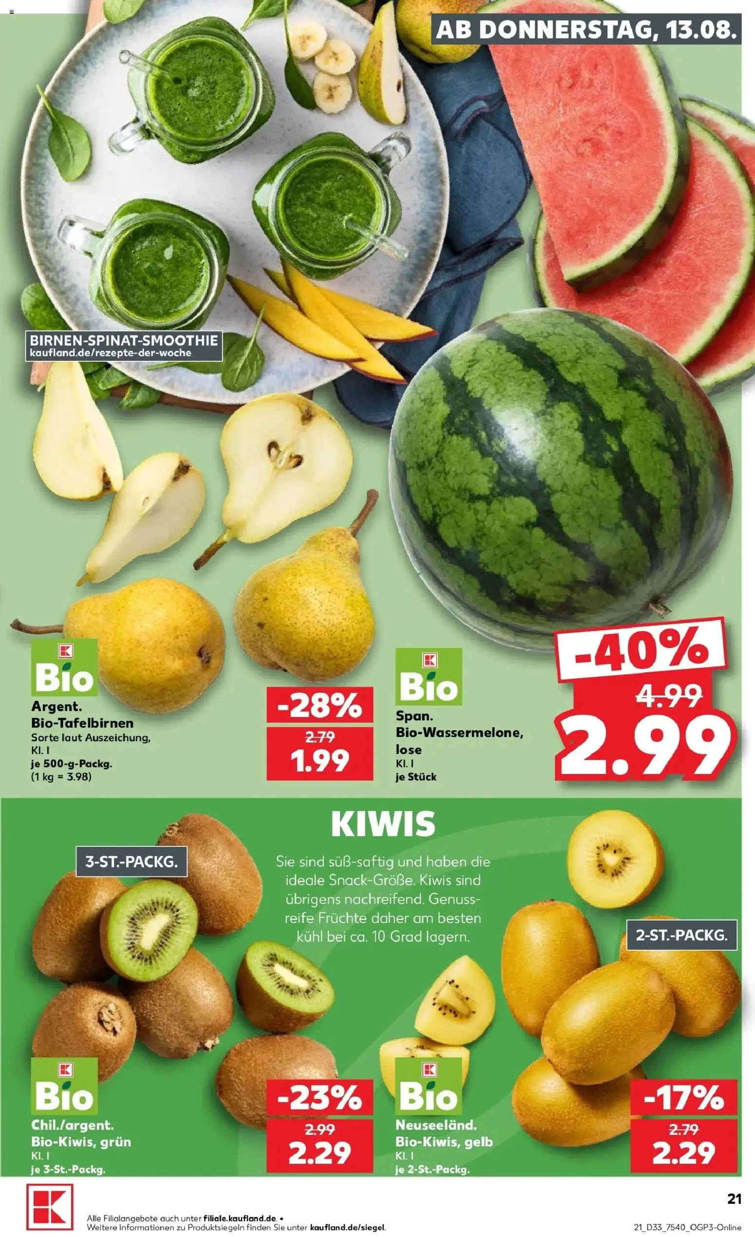 Prospekt Kaufland ab 13.08.2026 » Angebote Online zum Blättern | Seite: 21