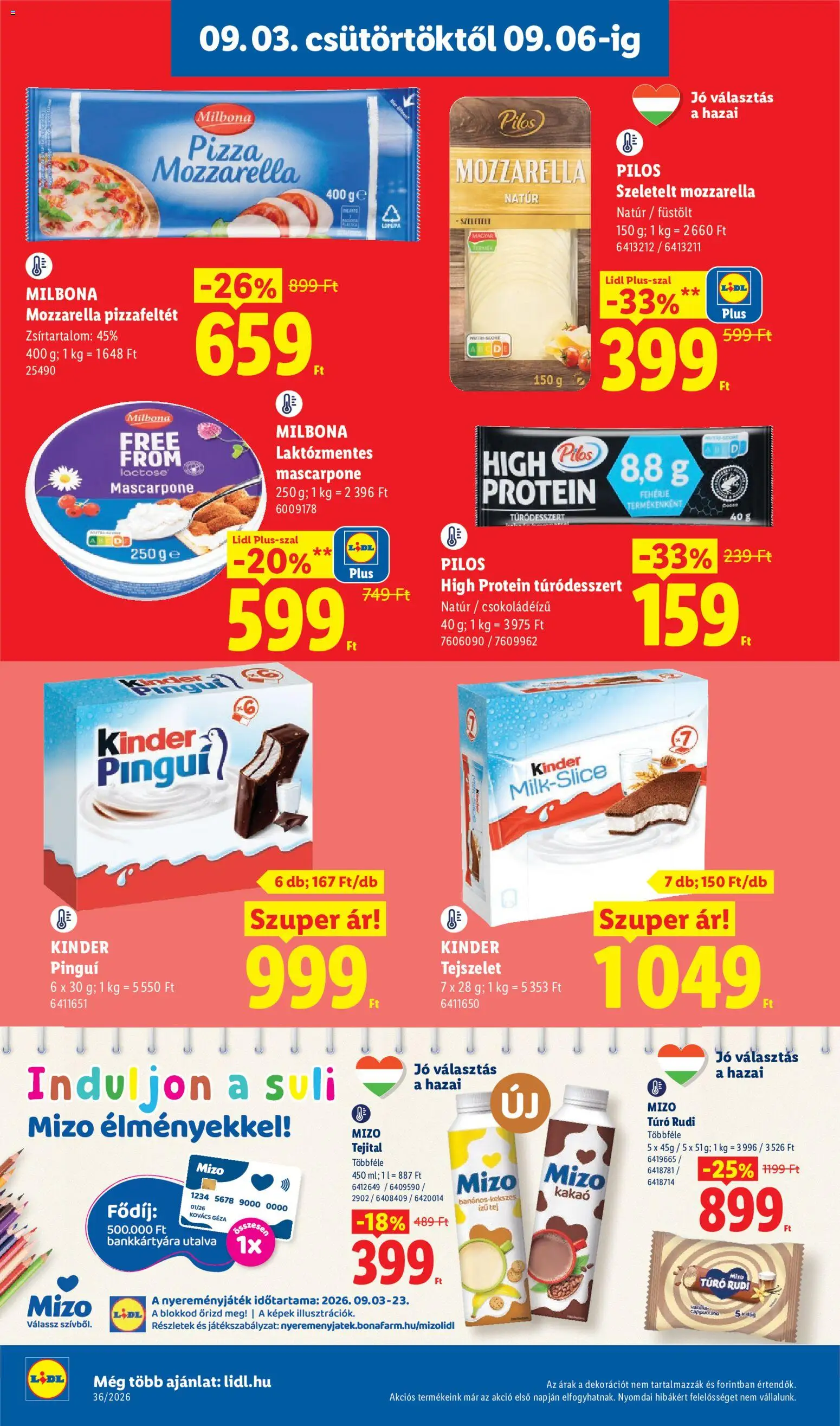 Lidl akciós ujság - amely érvényes a következő dátumtól: 2026.09.03. | Oldal: 8