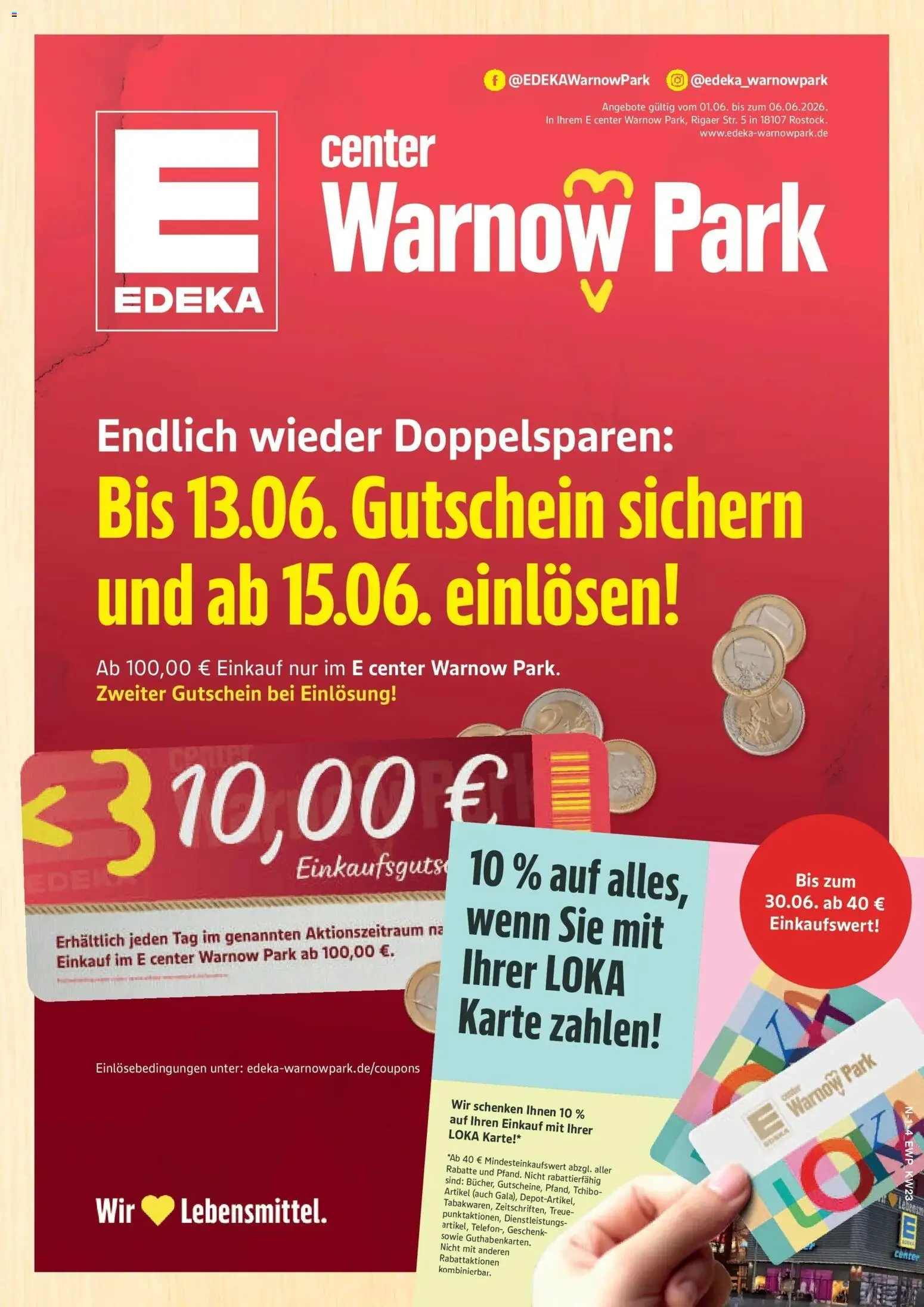 Edeka prospekt Rostock – gültig ab 01.06.2026 | Seite: 1