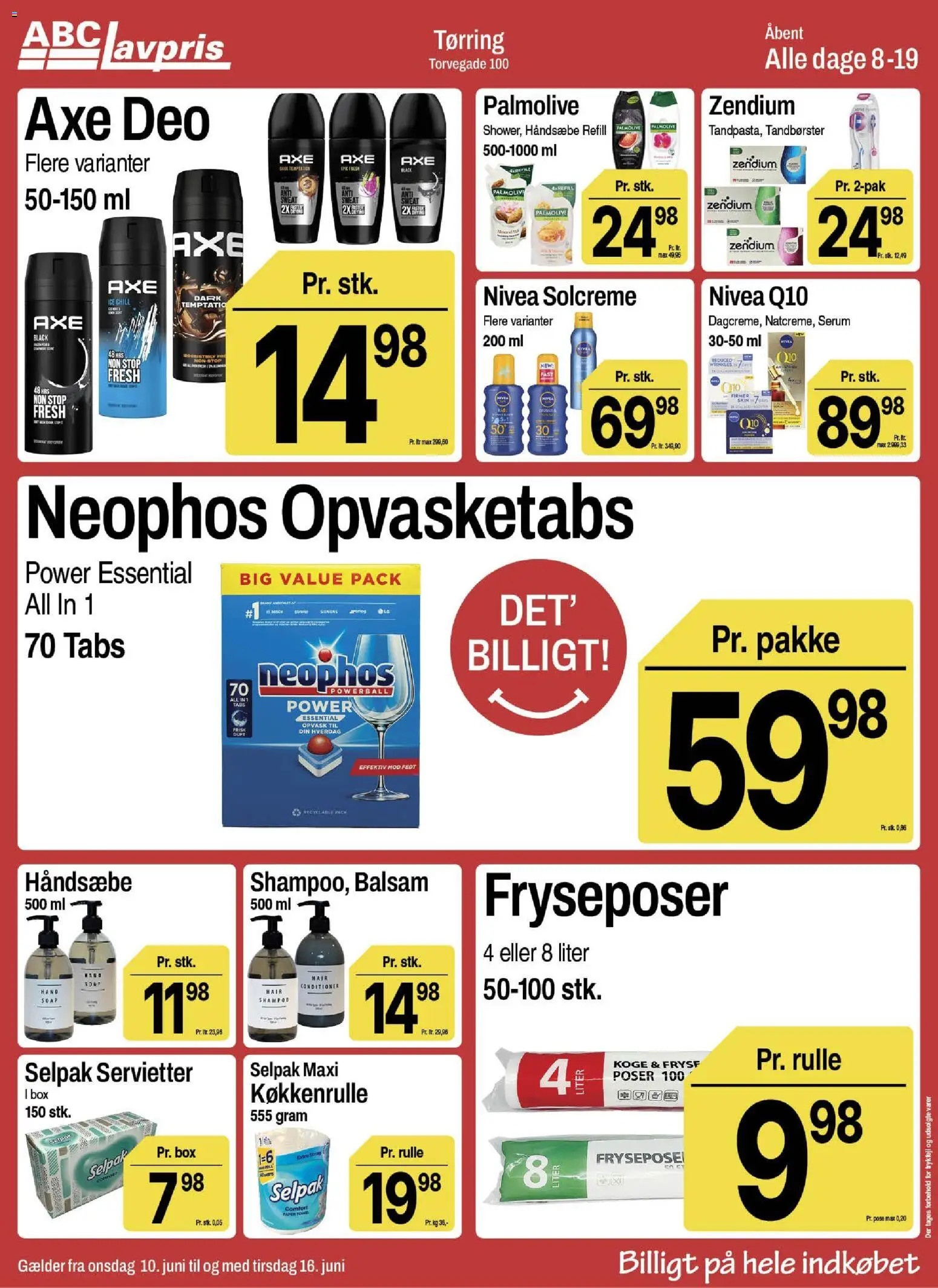 Abc Lavpris tilbudsavis – gyldig fra 10.06.2026 | Side: 11 | Produkter: Shampoo, Balsam, Solcreme