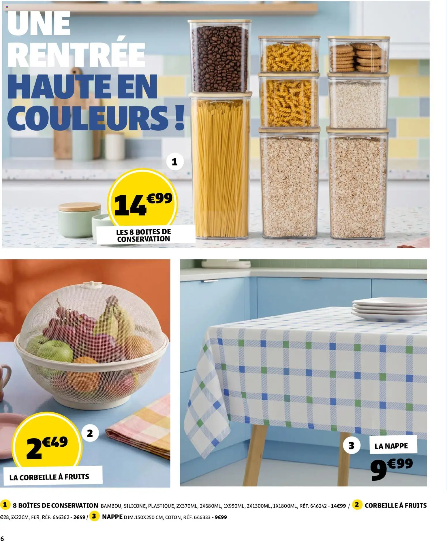 {H1} | Page: 6 | Produits: Nappe