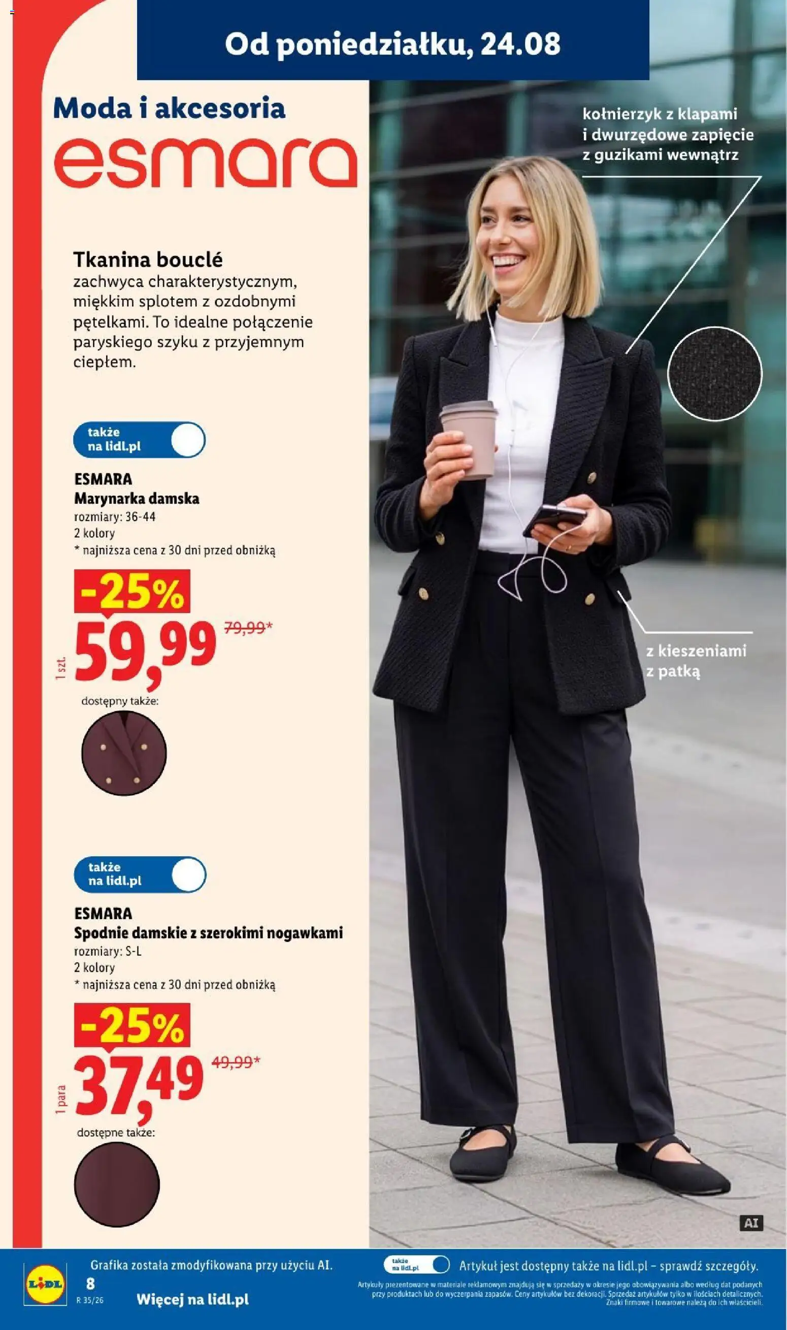 Lidl Katalog od 24.08.2026 | Strona: 8 | Produkty: Spodnie