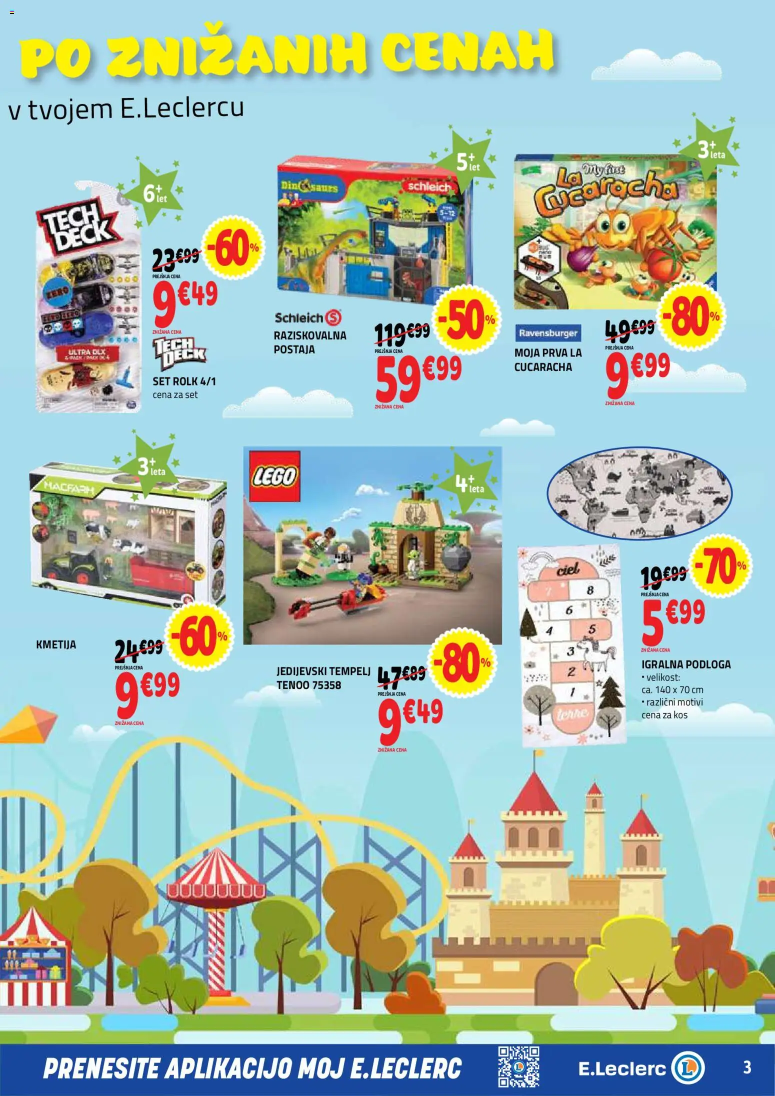 Novi E.leclerc katalog ponudbe – veljaven od 05.08.2026 | Stran: 3 | Izdelki: Kos, Podloga
