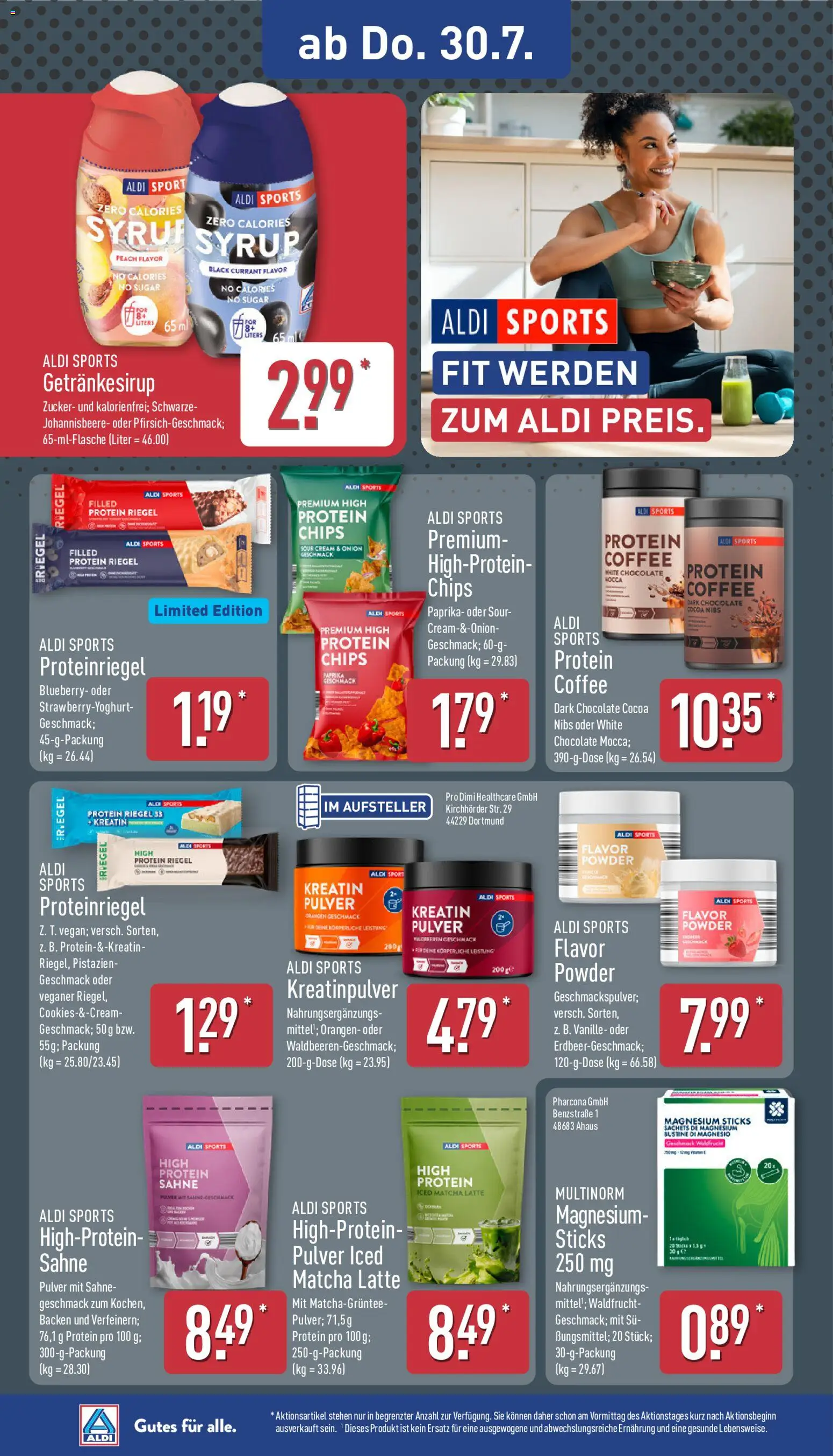 Aldi Prospekt – gültig ab 27.07.2026 | Seite: 30 | Produkte: Orangen, Pistazien, Paprika, Zucker