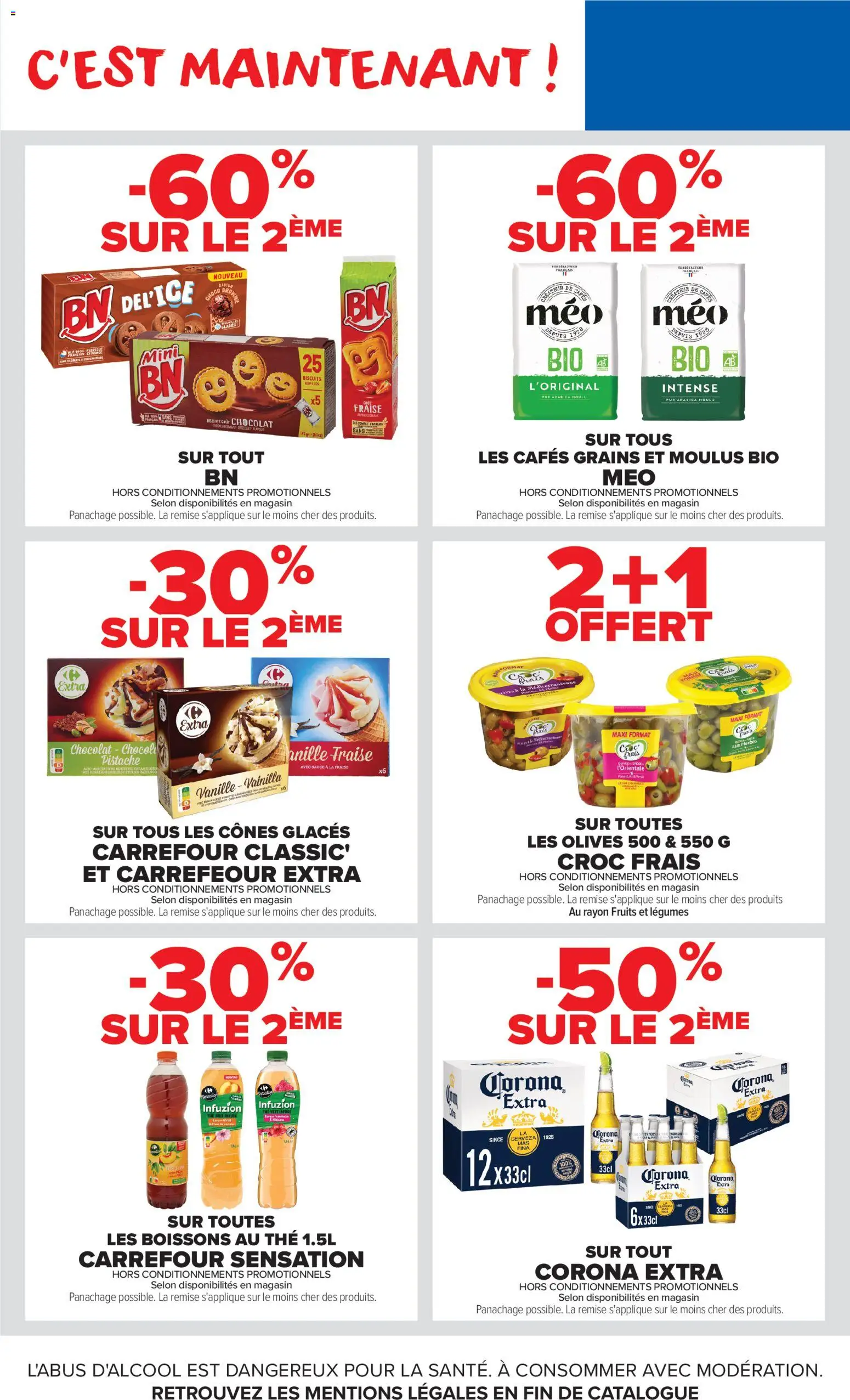 {H1} | Page: 21 | Produits: Glaces, Fraise, Cônes, Corona extra