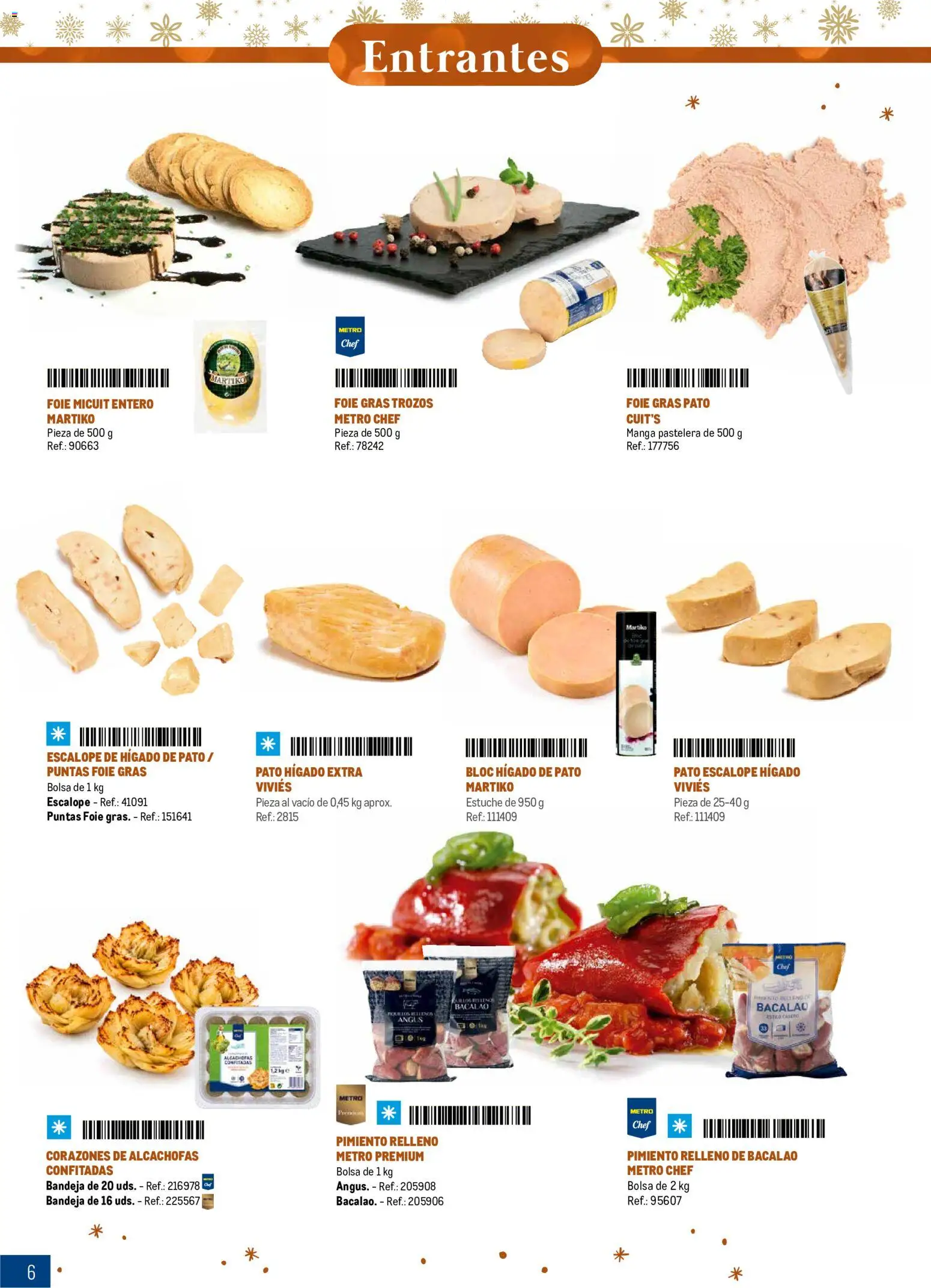 Makro Navidad │ válido desde el 08/10/2026 | Página: 6 | Productos: Pimiento, Pato, Hígado de pato, Bandeja