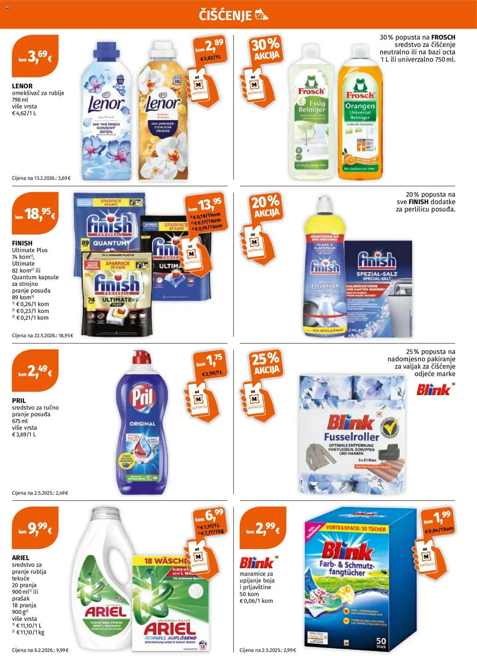Müller katalog | vrijedi od 19.10.2026 | Stranica: 7 | Proizvodi: Maramice, Finish, Ariel, Kapsule