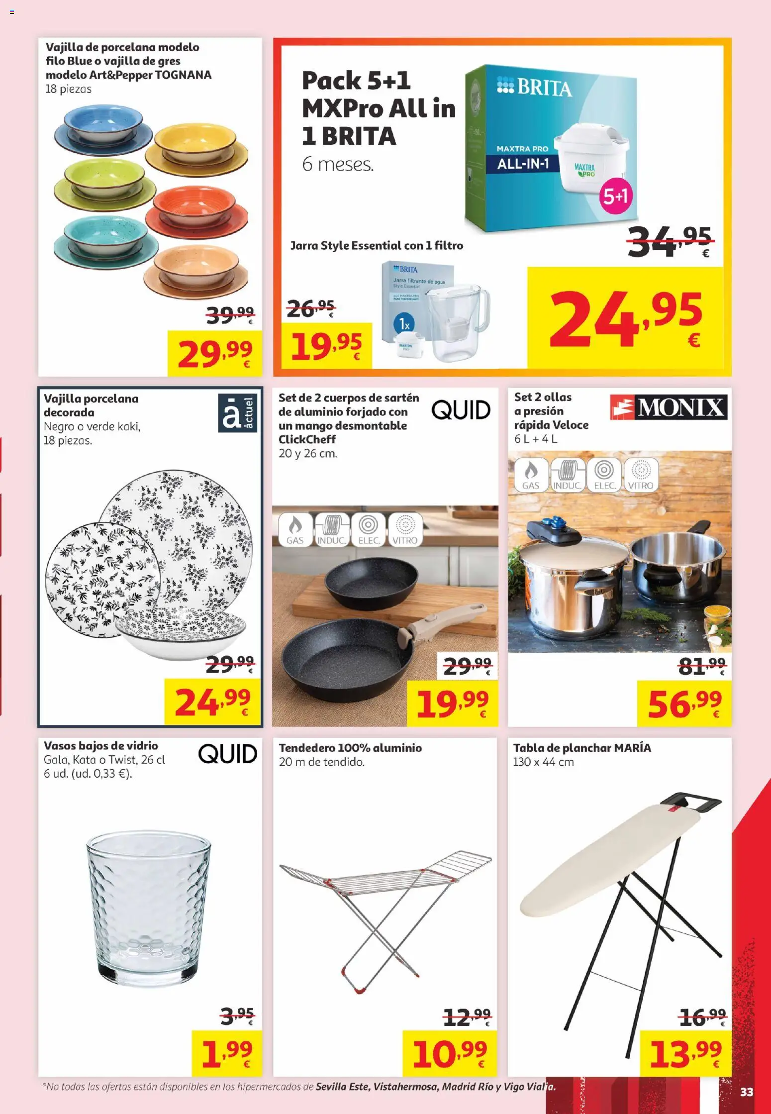 Alcampo Canarias │ válido desde el 02.06.2026 | Página: 33 | Productos: Vasos, Tendedero, Βρεφικό κρεβάτι, Ρούτερ