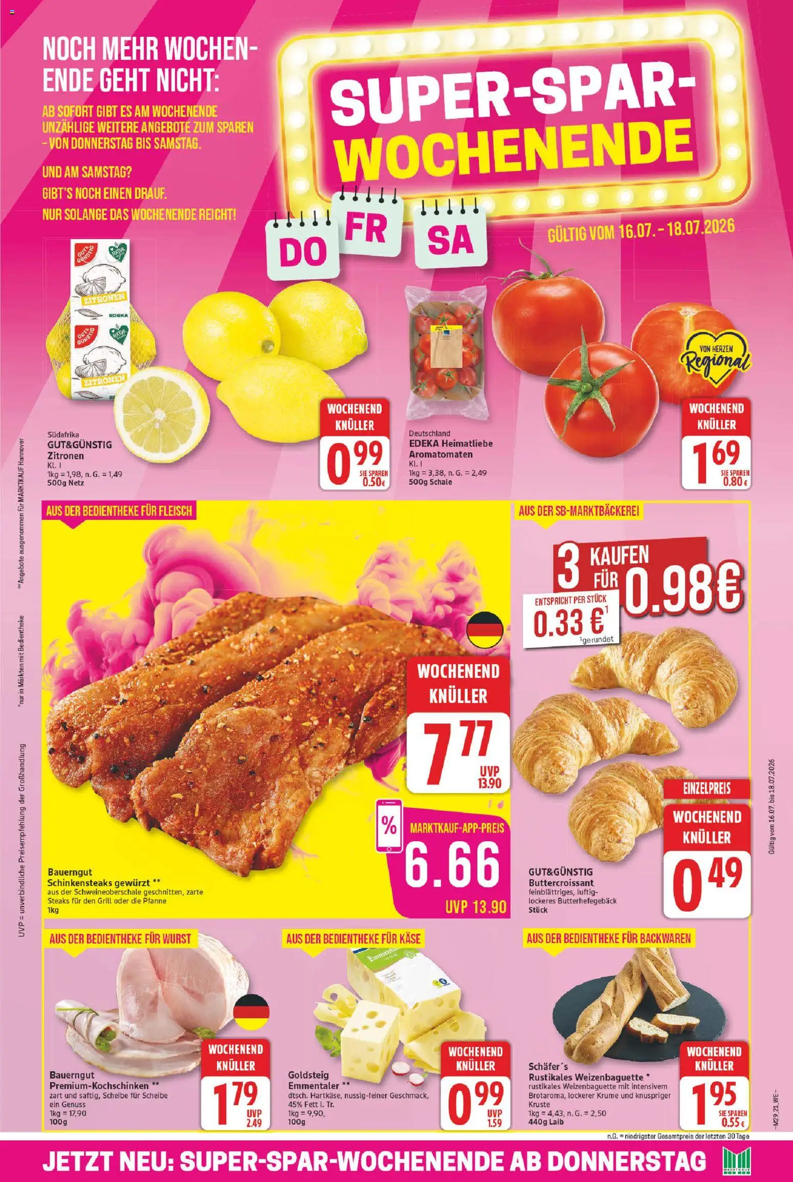Marktkauf Prospekt – gültig ab 13.07.2026 | Seite: 27 | Produkte: Käse, Bauerngut, Fleisch, Zitronen