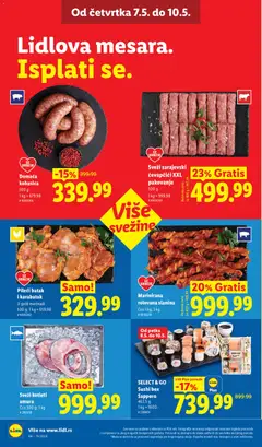 Domaća kobasica, 500 g - pregled Lidl kataloga - važi od 07.05.2026 | Strana: 18
