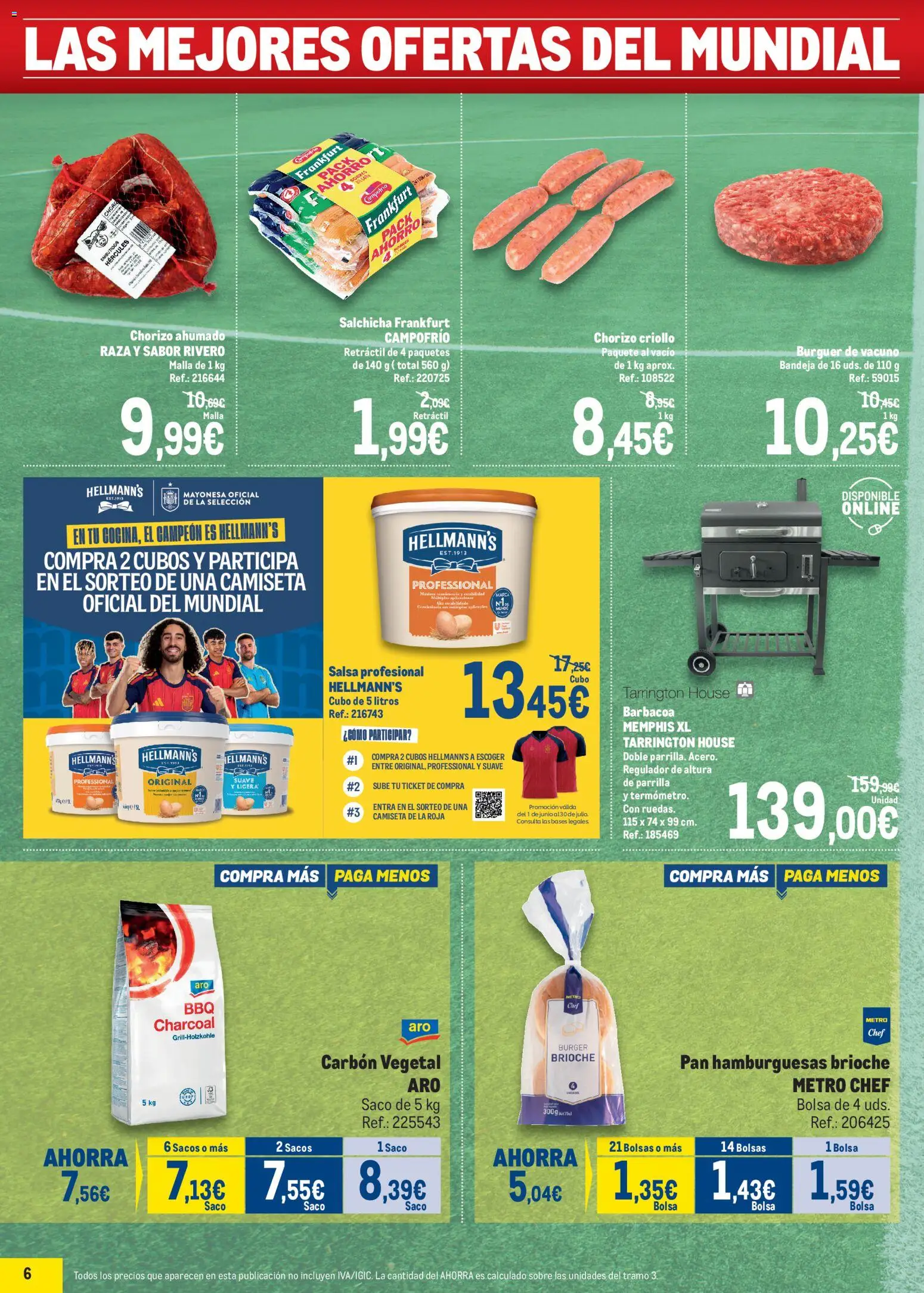 Makro Precios Mundial Norte 2 │ válido desde el 01.06.2026 | Página: 6 | Productos: Pan, Barbacoa, Parrilla, Bandeja