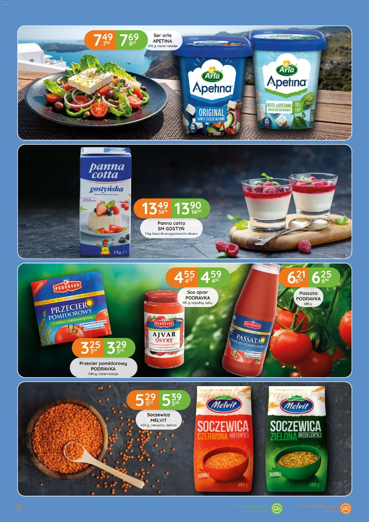 Eurocash gazetka - Katalog Kuchnia Śródziemnomorska od 08.10.2026 | Strona: 3 | Produkty: Błonnik, Sos Ajvar, Soczewica, Sos