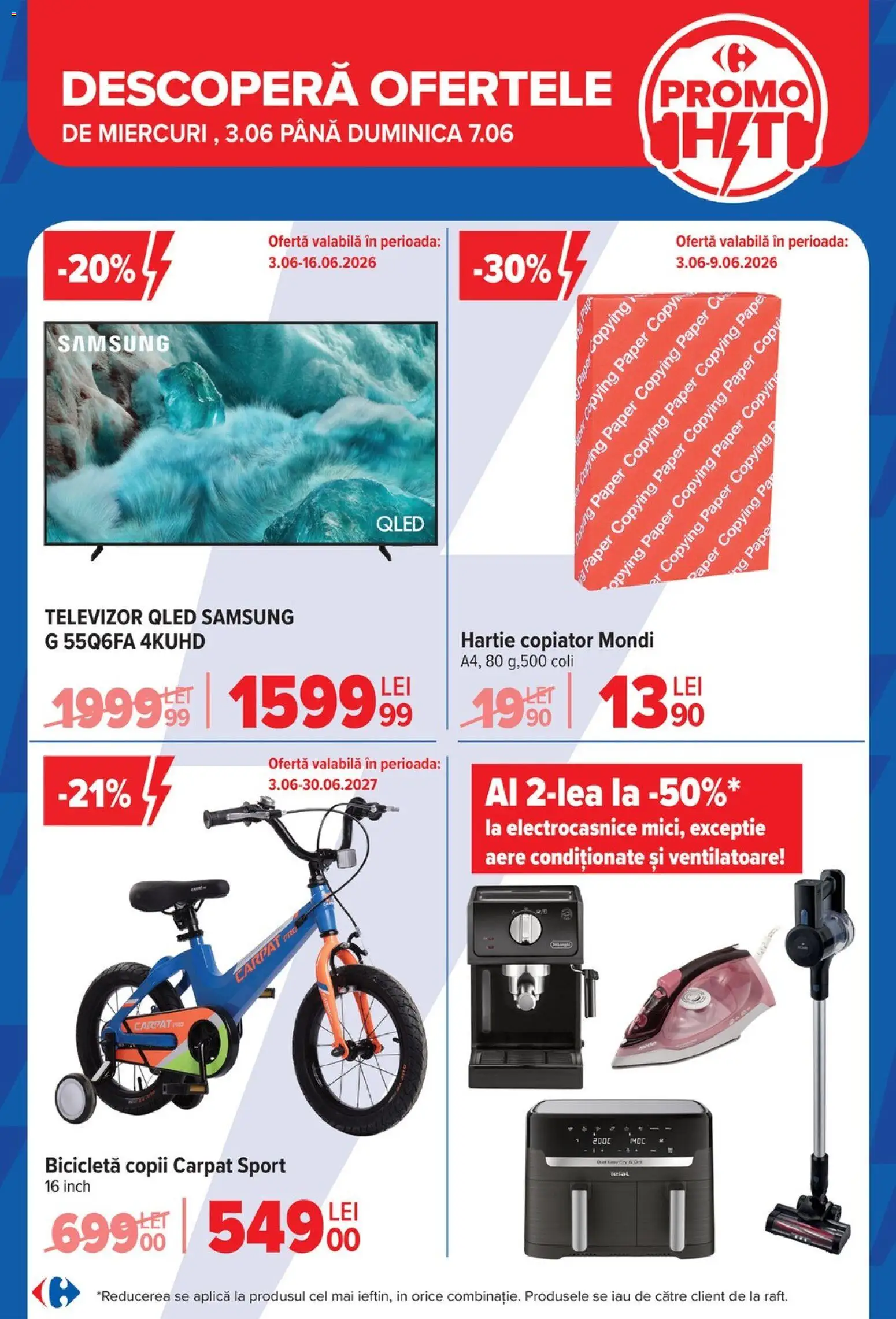 Noul catalog Carrefour – valabil de la 03.06.2026 | Pagină: 3 | Produse: Televizor, Dana kuşbaşı