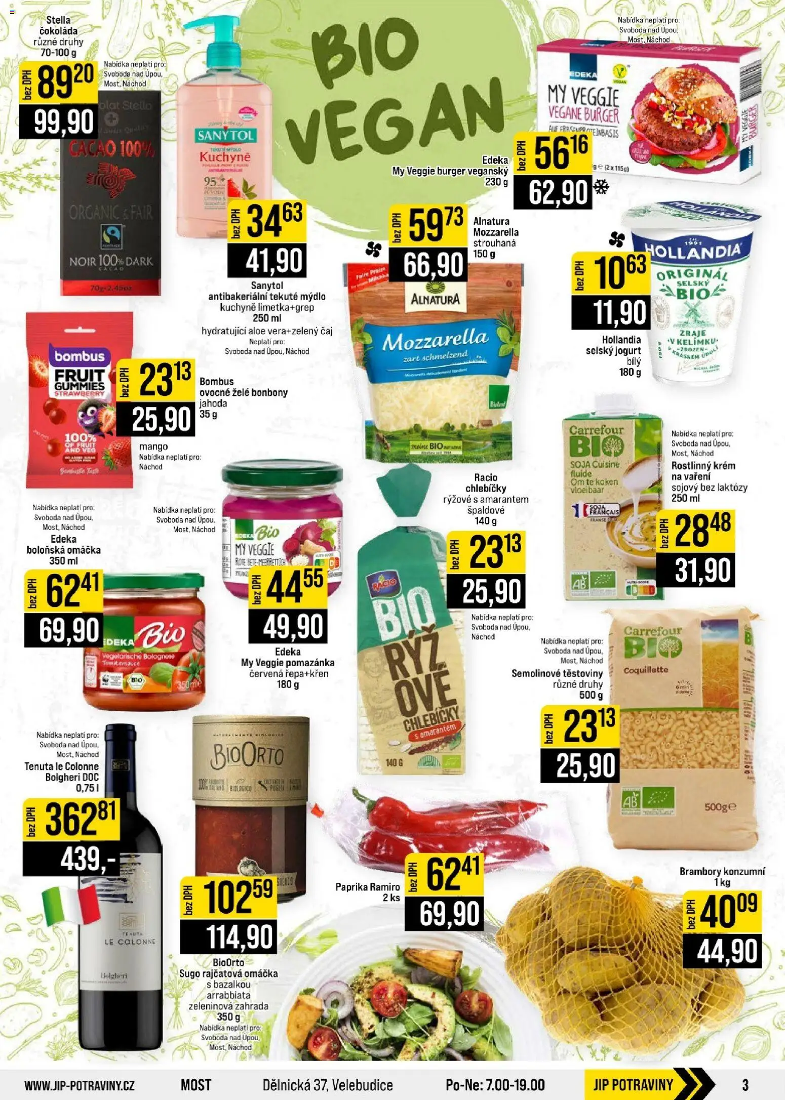 Jip leták - Cash & Carry od 23.09.2026 | Strana: 3 | Produkty: Těstoviny, Brambory, Potraviny, Želé bonbóny