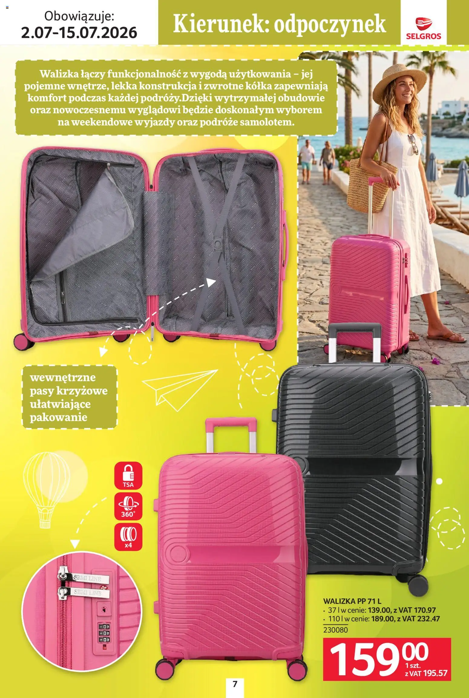 Selgros cash&carry gazetka - Urlop od 02.07.2026 | Strona: 7 | Produkty: Walizka