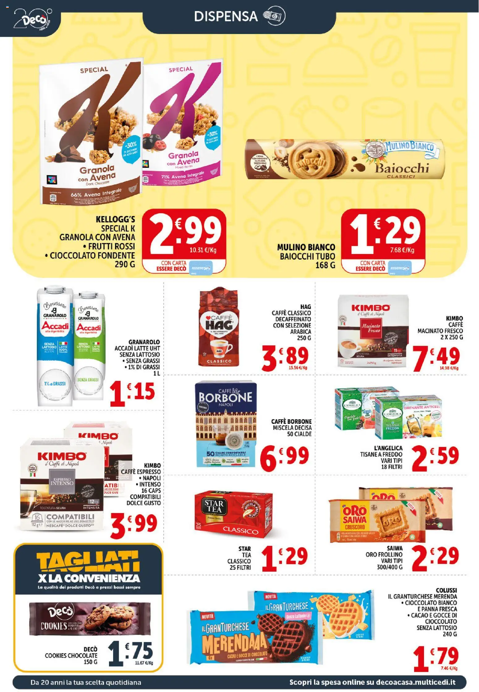 Volantino Decò del 10/07/2026 | Pagina: 10 | Prodotti: Cioccolato, Panna, Cacao, Macinato