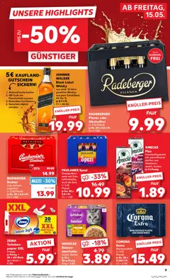 Kaufland DE - DE Folder Hannover - Voorbeeld van een folder van Kaufland DE, geldig van 15.05.2026 | Pagina: 9 | Producten: Whisky, Papier