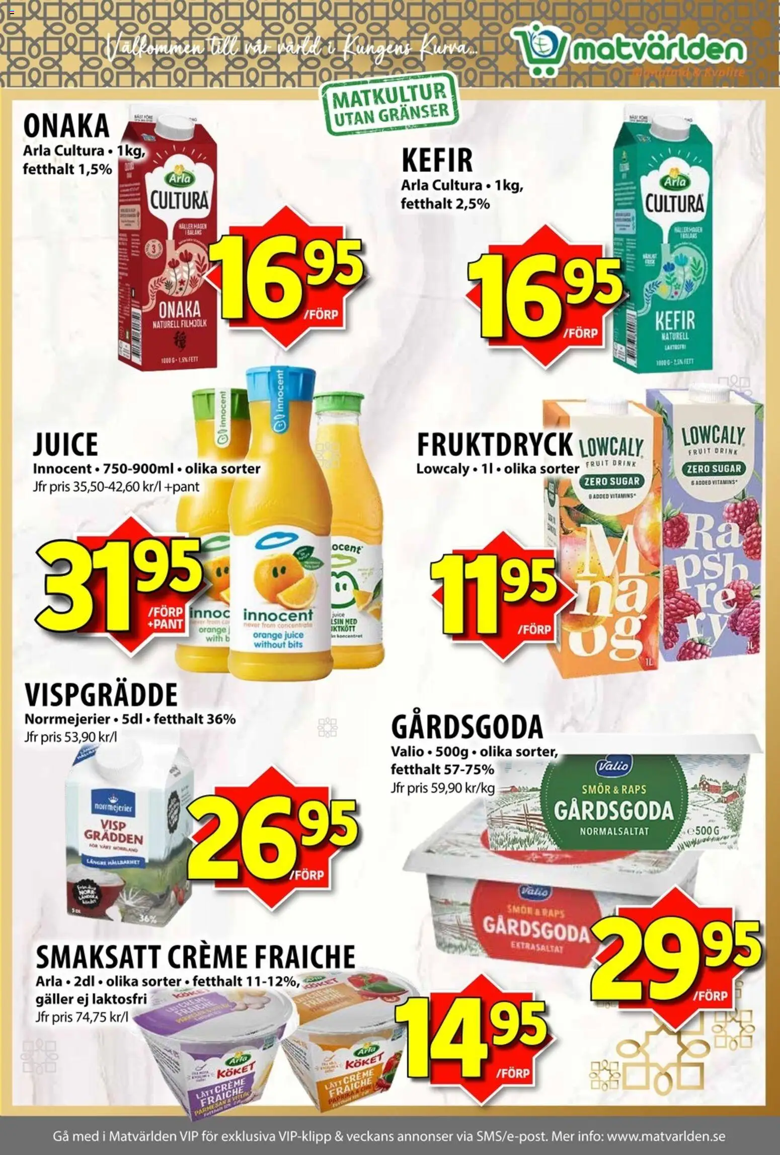 Matvärlden reklamblad aktuell från 31/08/2026 | Sida: 2 | Produkter: Paprika, Galler, Parmesan, Smör
