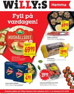 Willys erbjudanden Hemma - Förhandsvisning av reklamblad från butik Willys aktuell från 24/08/2026