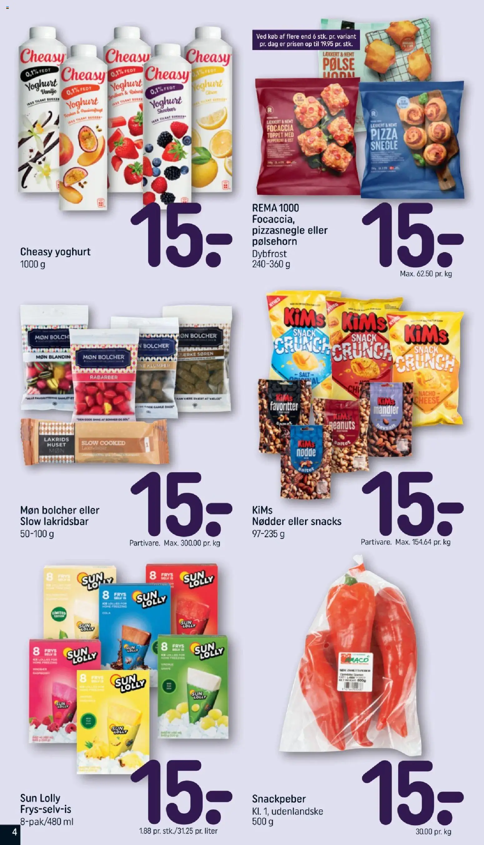 Rema 1000 tilbudsavis – gyldig fra 16/08/2026 | Side: 4 | Produkter: Yoghurt, Salt, Sukker, Vanilje