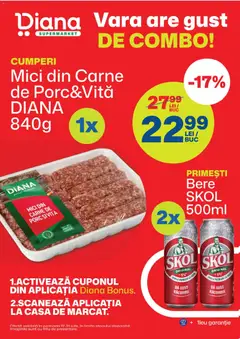 Ofertele Diana valabile de la 16.07.2026 | Pagină: 2 | Produse: Mici, Bere, Carne De Porc