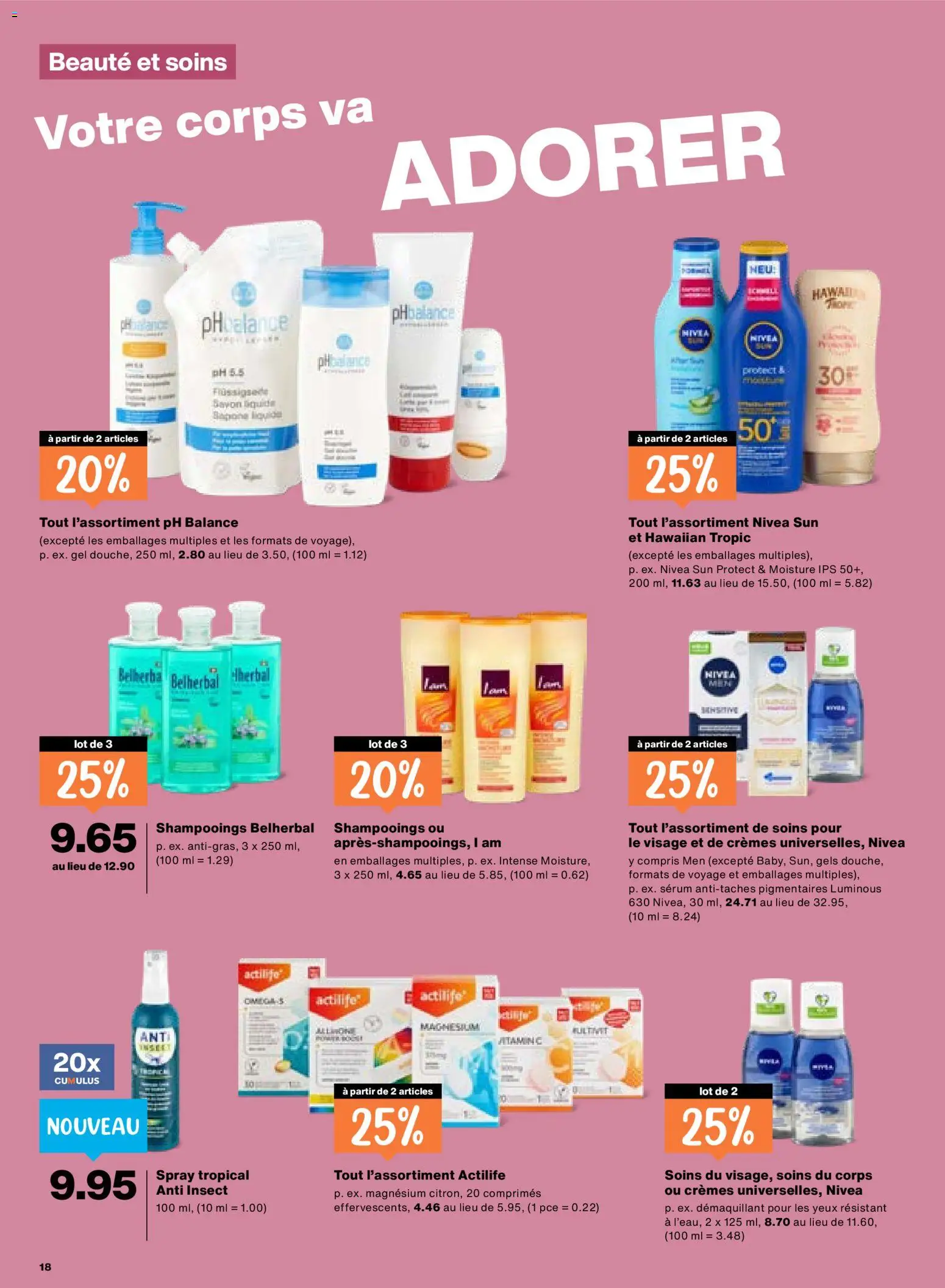 Migros aktionen FR – gültig ab 18.06.2026 | Seite: 18 | Produkte: Serum, Shampoo, Shower Gel