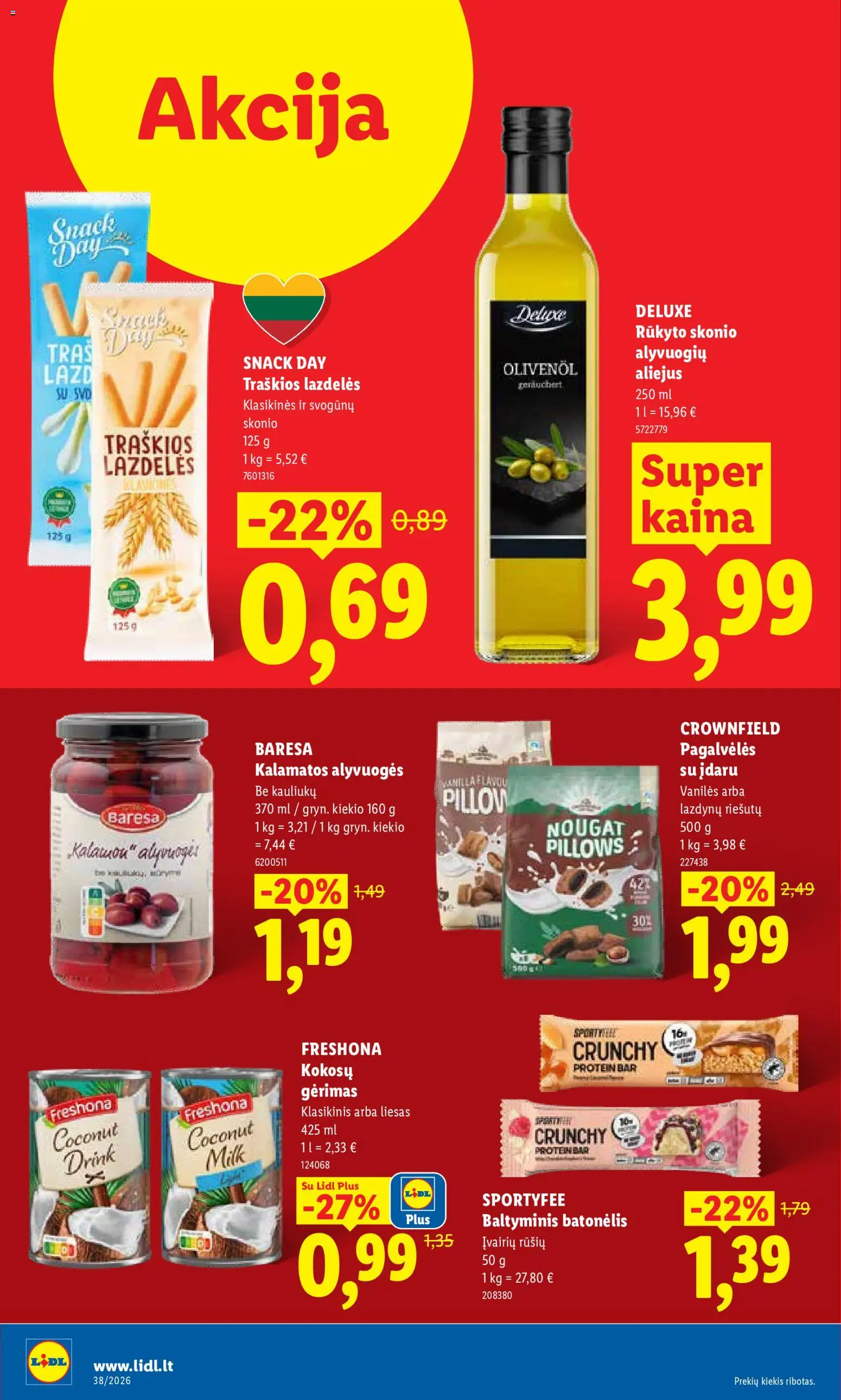 LIDL akcijos nuo 2026.09.14 | Puslapis: 28 | Prekių: Aliejus