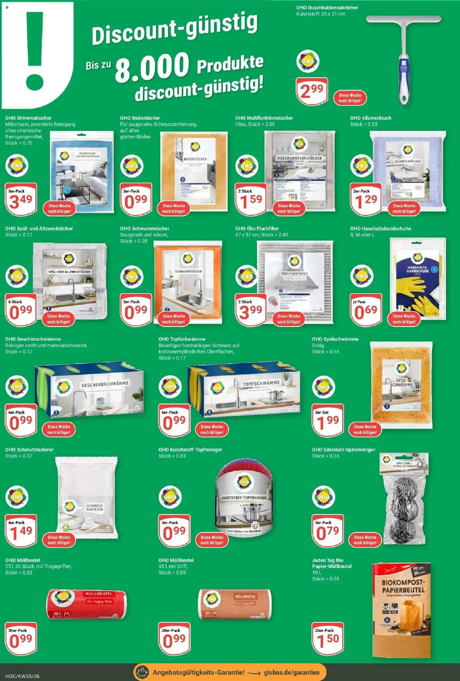 Globus Prospekt Hockenheim (ab 24.08.2026) » Angebote online | Seite: 28 | Produkte: Schwämme, Handschuhe