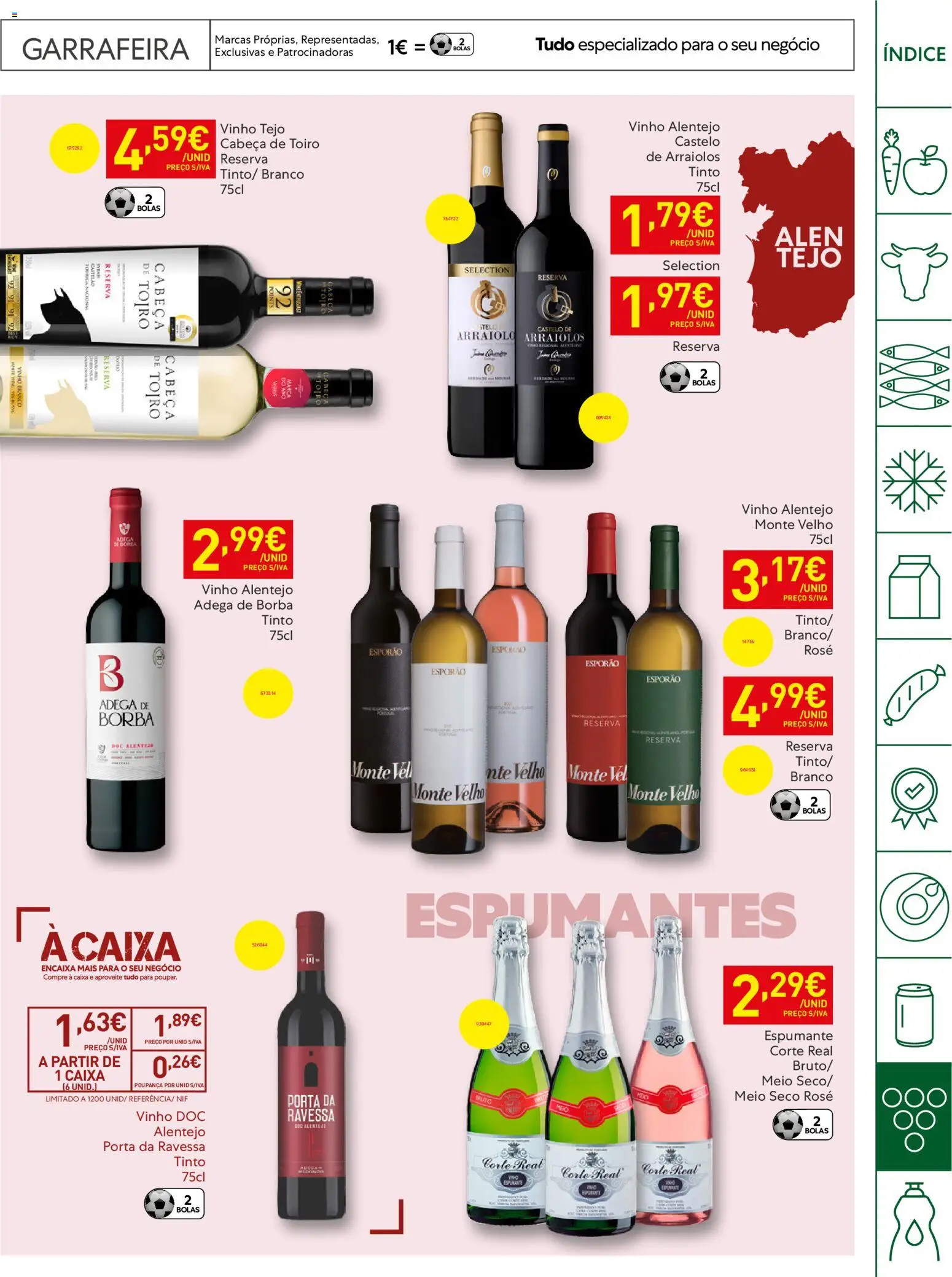 Recheio Horeca Madeira │ válido de 05.05.2026 | Página: 33 | Produtos: Porta, Espumante, Caixa, Vinho