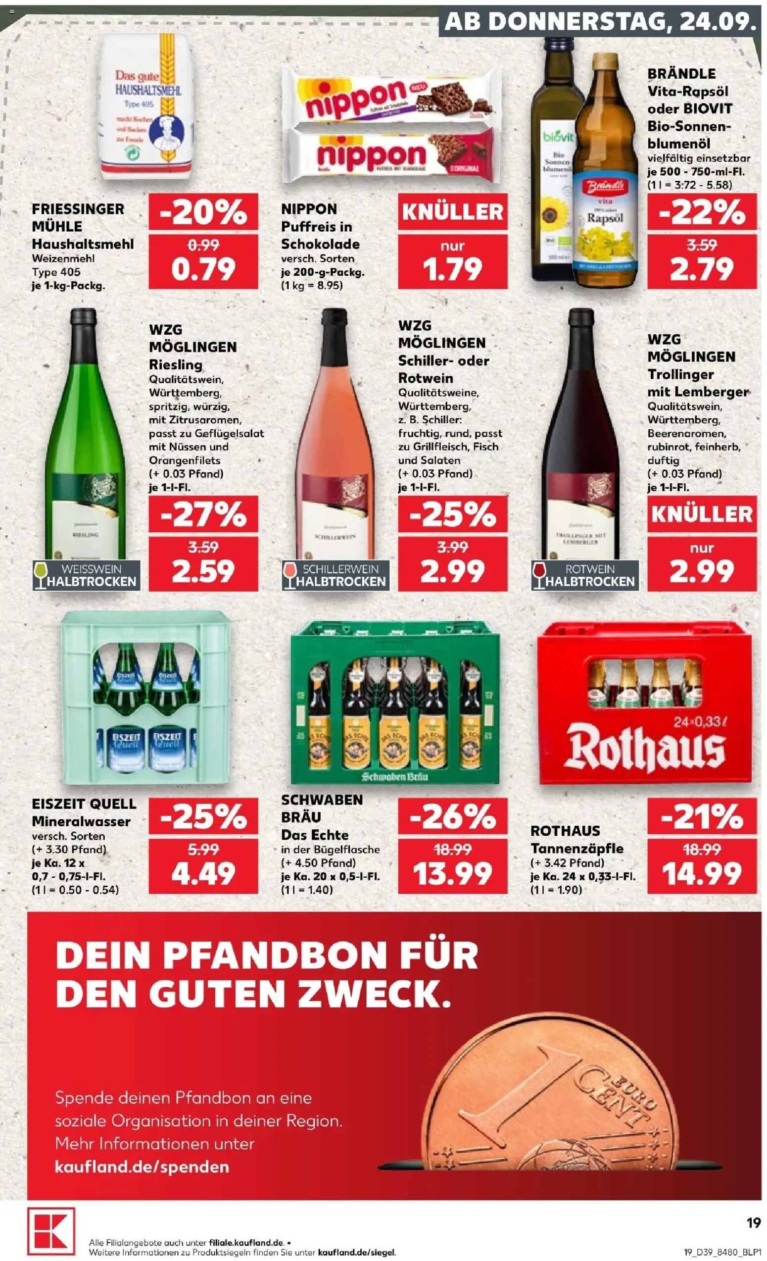 Kaufland Prospekt Stuttgart – gültig ab 24.09.2026 | Seite: 21 | Produkte: Salami, Volvic