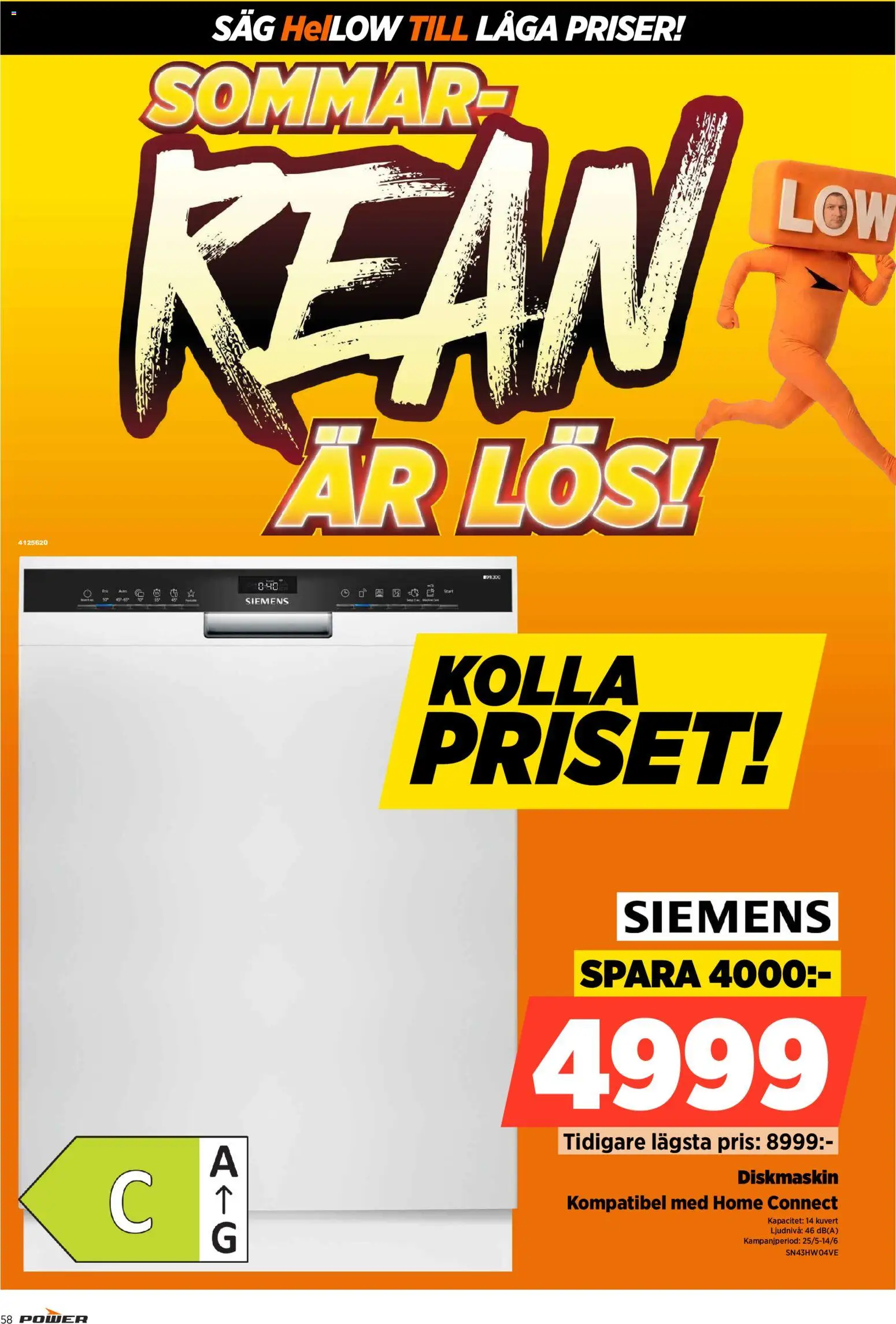 Power reklamblad aktuell från 01.06.2026 | Sida: 58 | Produkter: Diskmaskin, Såg, Kuvert