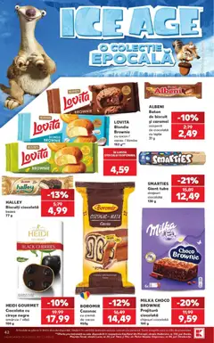 Kaufland RO Zalau - amely érvényes a következő dátumtól: 2026.09.02. | Oldal: 42 | Termékek: Milka, Gourmet, Brownie, Roshen