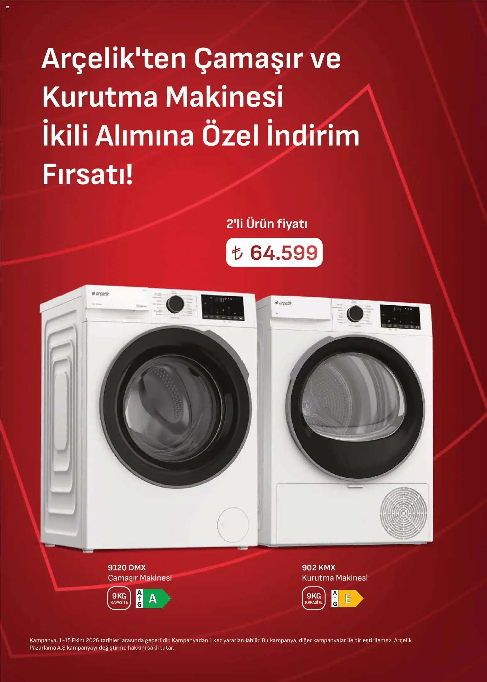 Arçelik Katalog - 01 Ekim 2026 tarihinden itibaren geçerlidir | Sayfa: 27