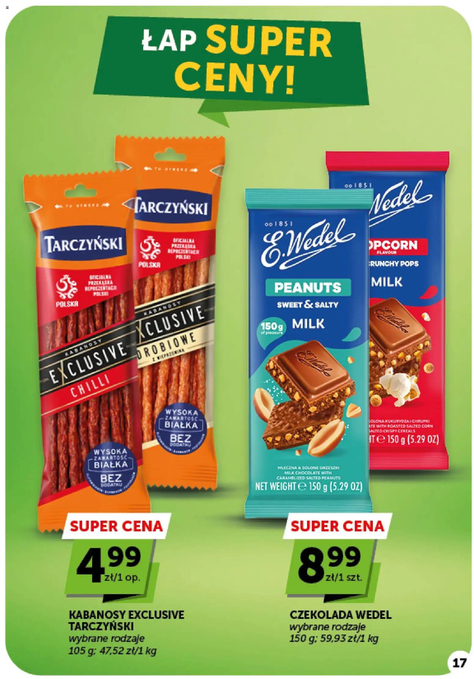 ABC gazetka - Market od 01.10.2026 | Strona: 17 | Produkty: Kabanosy, Czekolada, Czekolada wedel