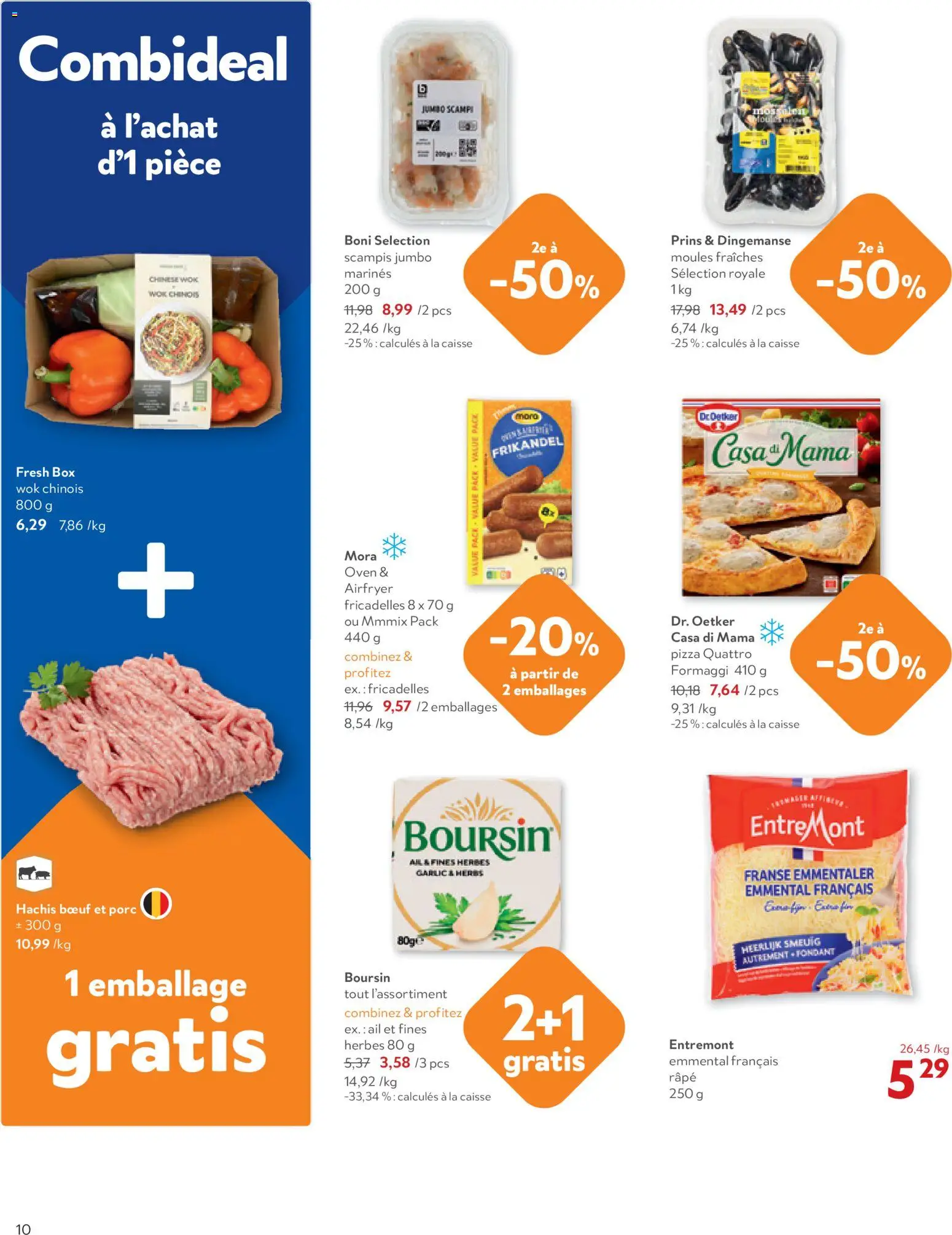 {H1} | Pagina: 10 | Producten: Scampi, Oven, La, Box