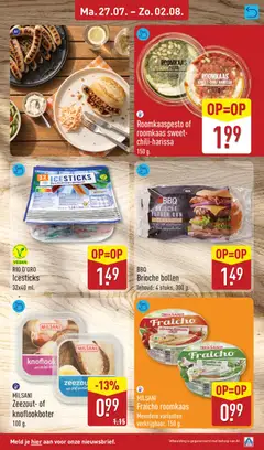 BBQ Brioche bollen, BBQ Brioche bollen Inhoud: 4 stuks, 300 g. - Voorbeeld van een folder van Aldi, geldig van 27-07-2026 | Pagina: 27