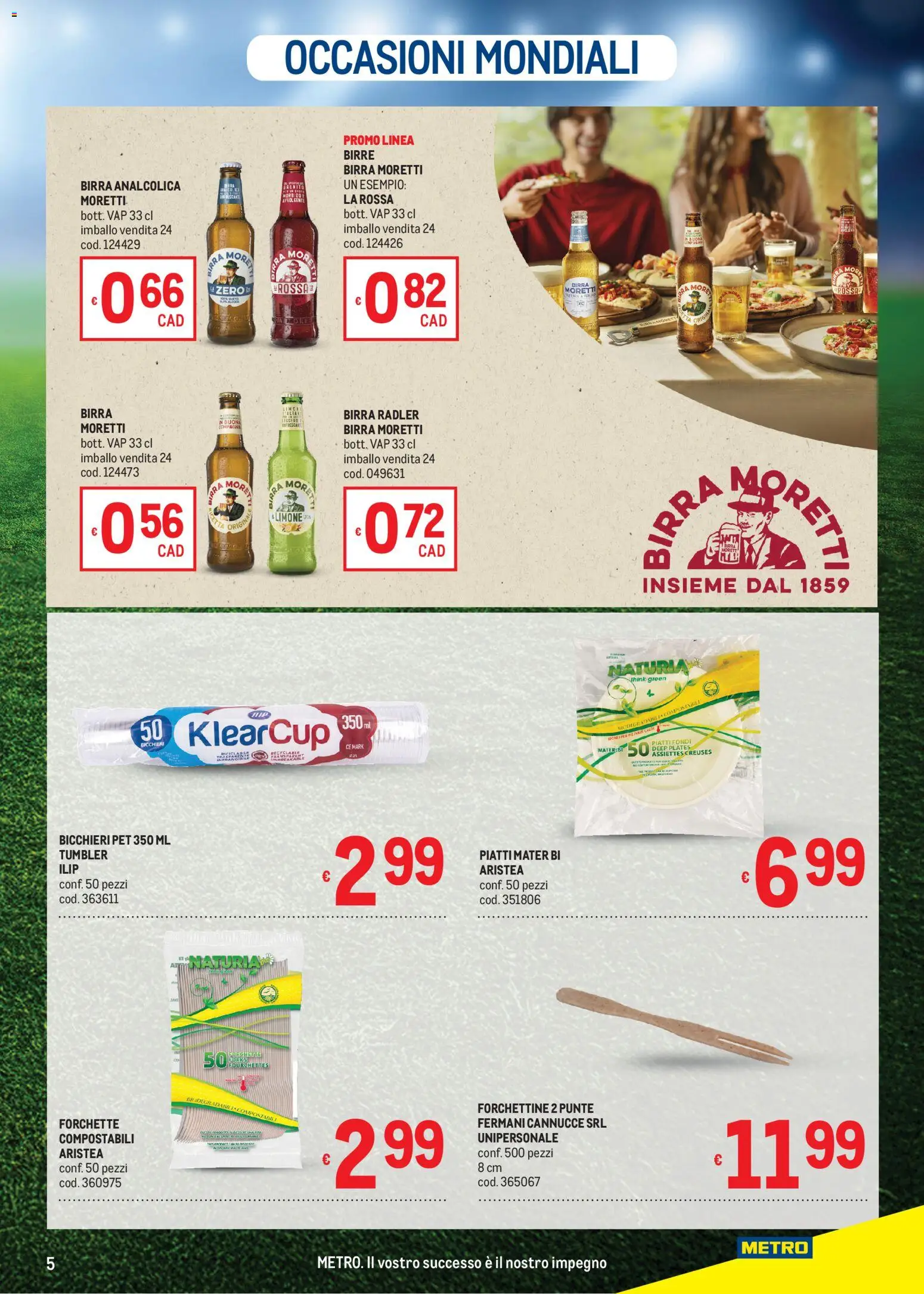 Volantino Metro del 11.06.2026 | Pagina: 5 | Prodotti: Birra, Limone, Birra Moretti