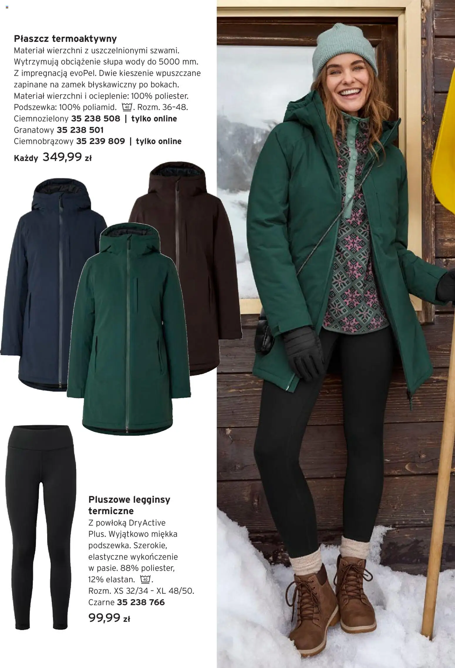 Tchibo promocje od 03.11.2026 | Strona: 4 | Produkty: Płaszcz, Legginsy, Legginsy termiczne