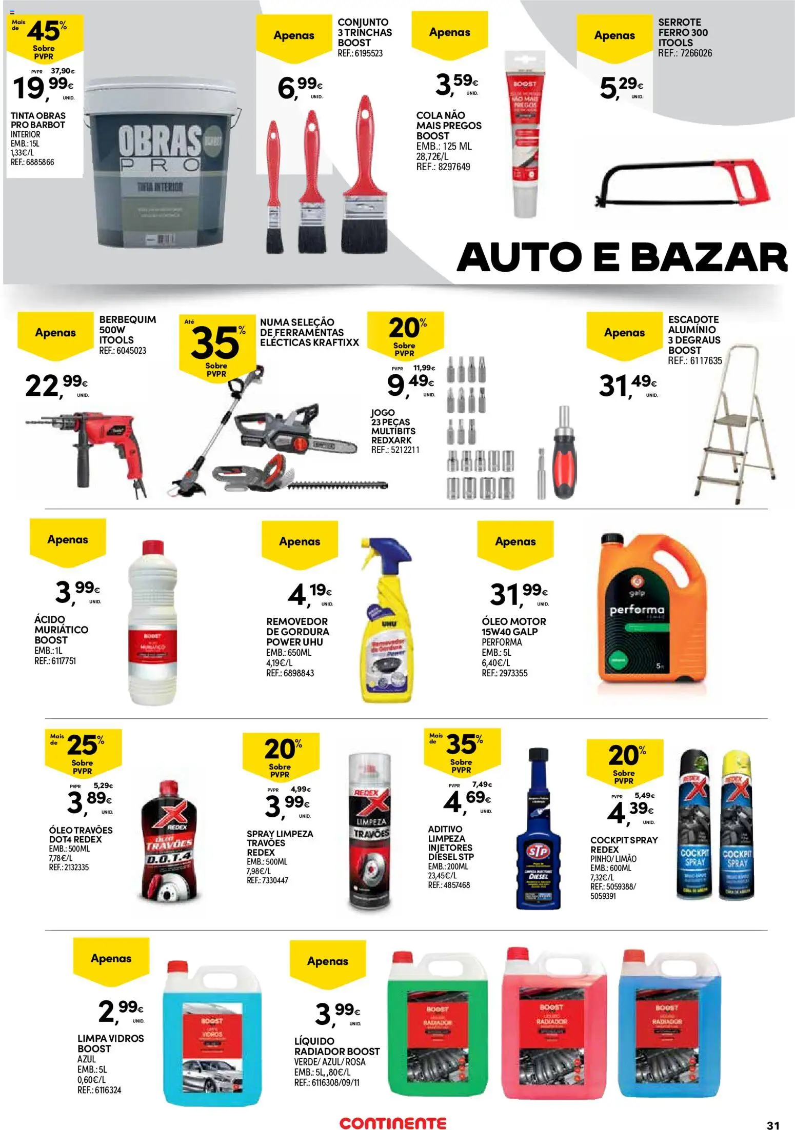 Continente Açores  │ válido de 14.05.2026 | Página: 31 | Produtos: Tinta, Ferramentas, Radiador, Óleo