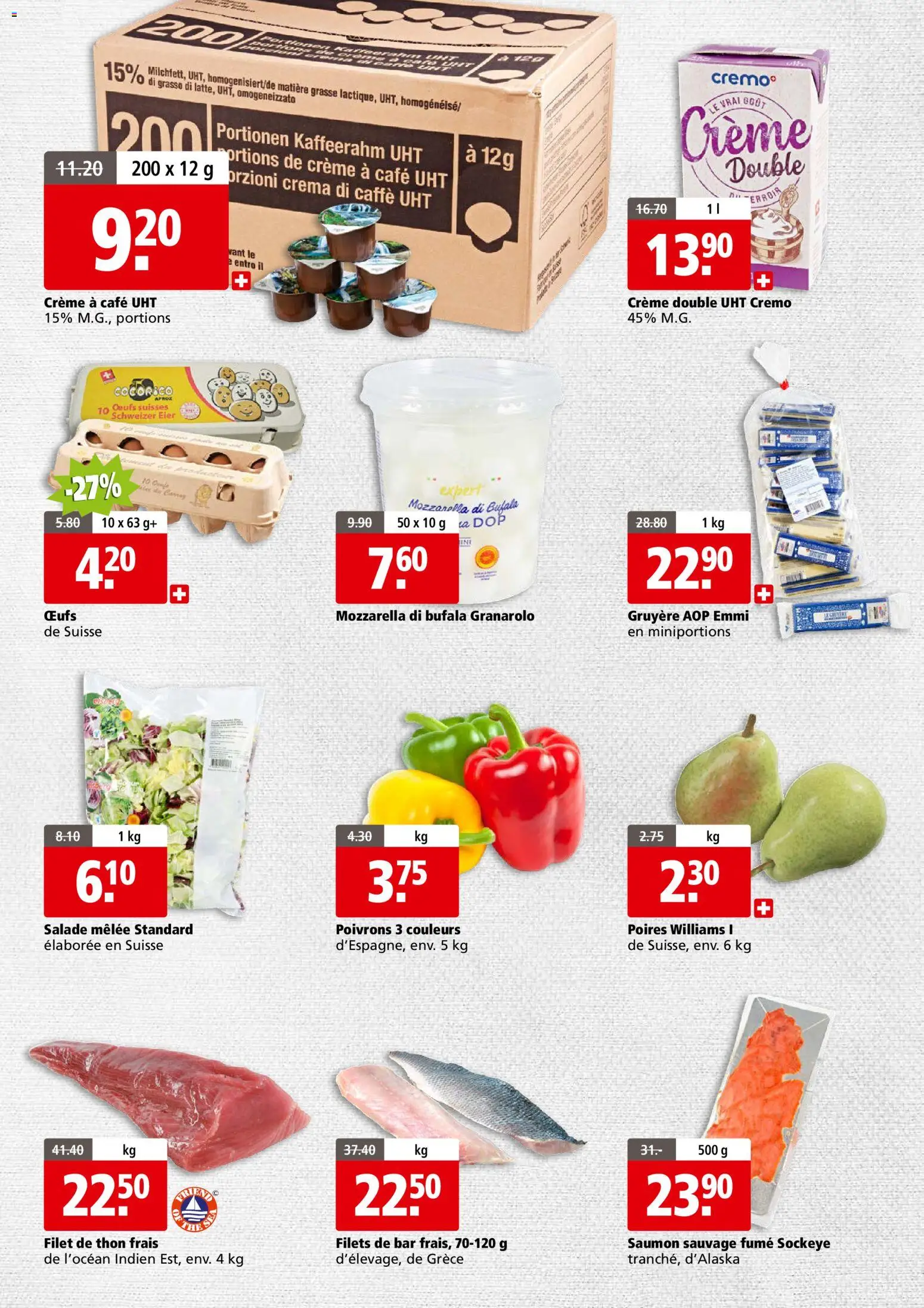 Aligro aktionen Business Chavannes, Matran, Genève, Sion – gültig ab 07.09.2026 | Seite: 2 | Produkte: Creme