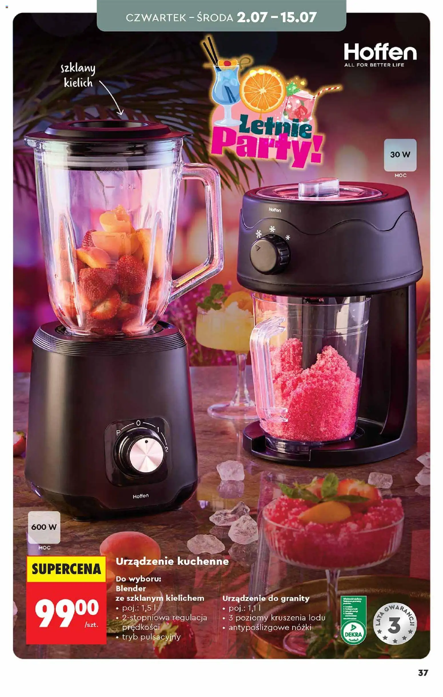 Biedronka gazetka - Hity i inspiracje od 27.06.2026 | Strona: 37 | Produkty: Blender