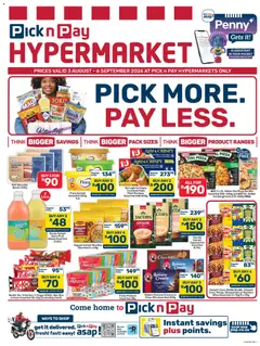 Pick n Pay specials catalogue – valid from 03/08/2026